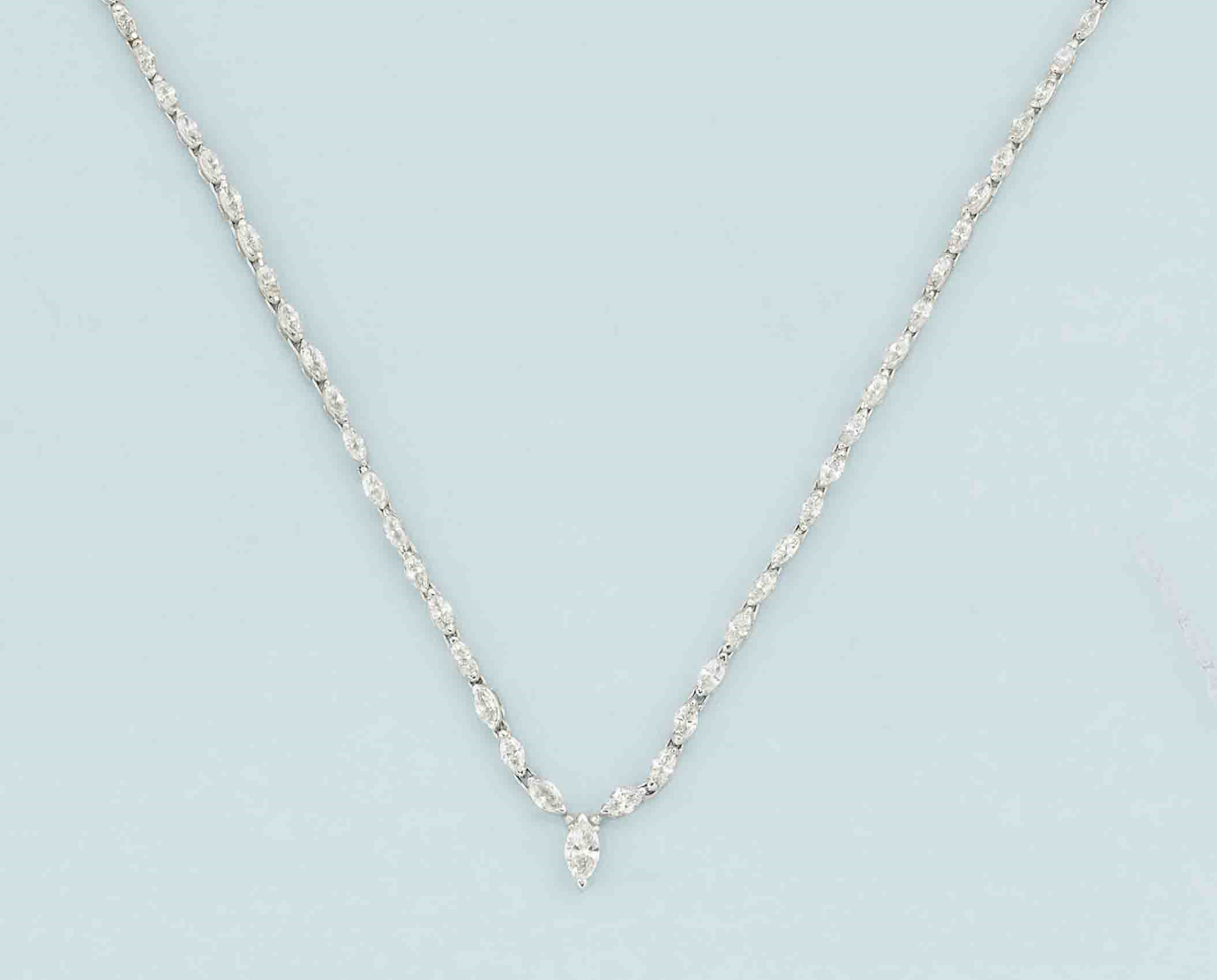 A diamond necklace