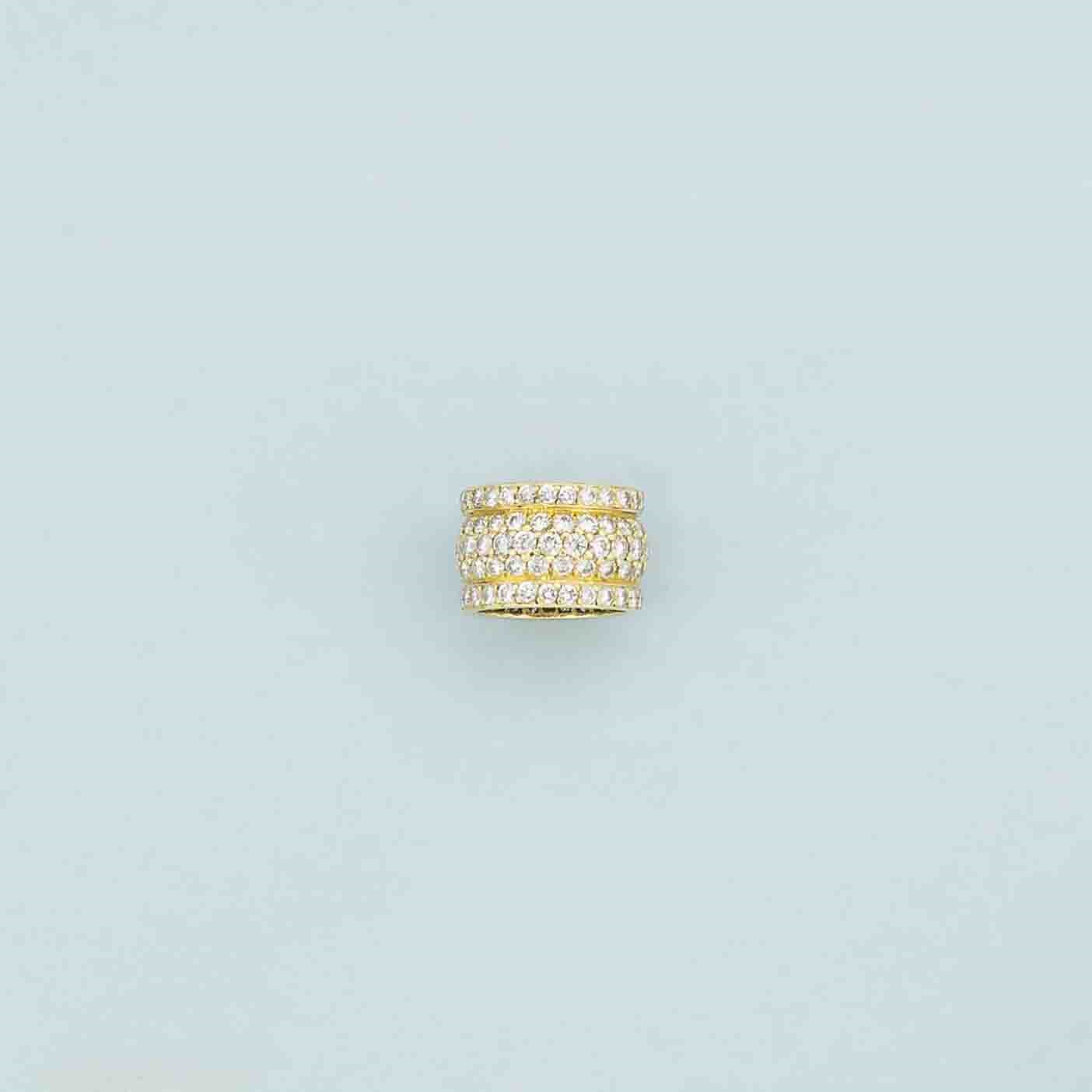 A diamond band ring