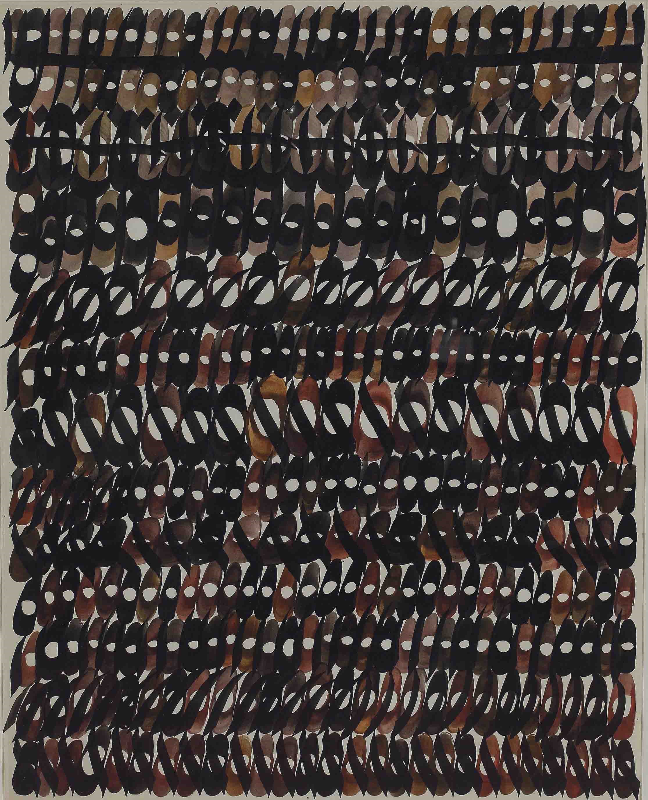 Charles Hossein Zenderoudi (Iranian, b. 1937)