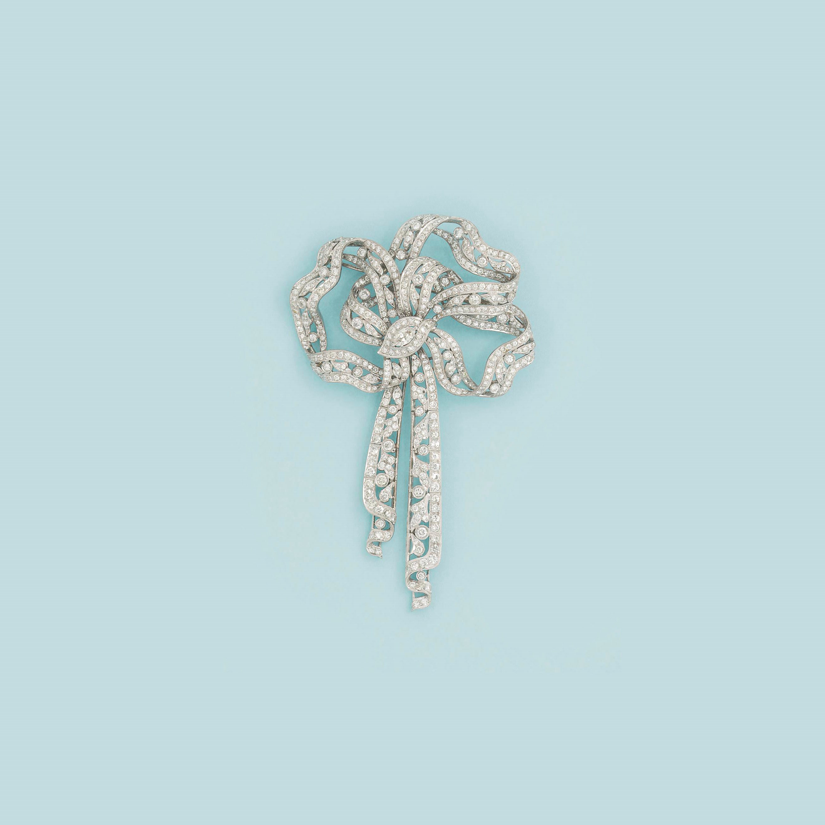 A diamond brooch