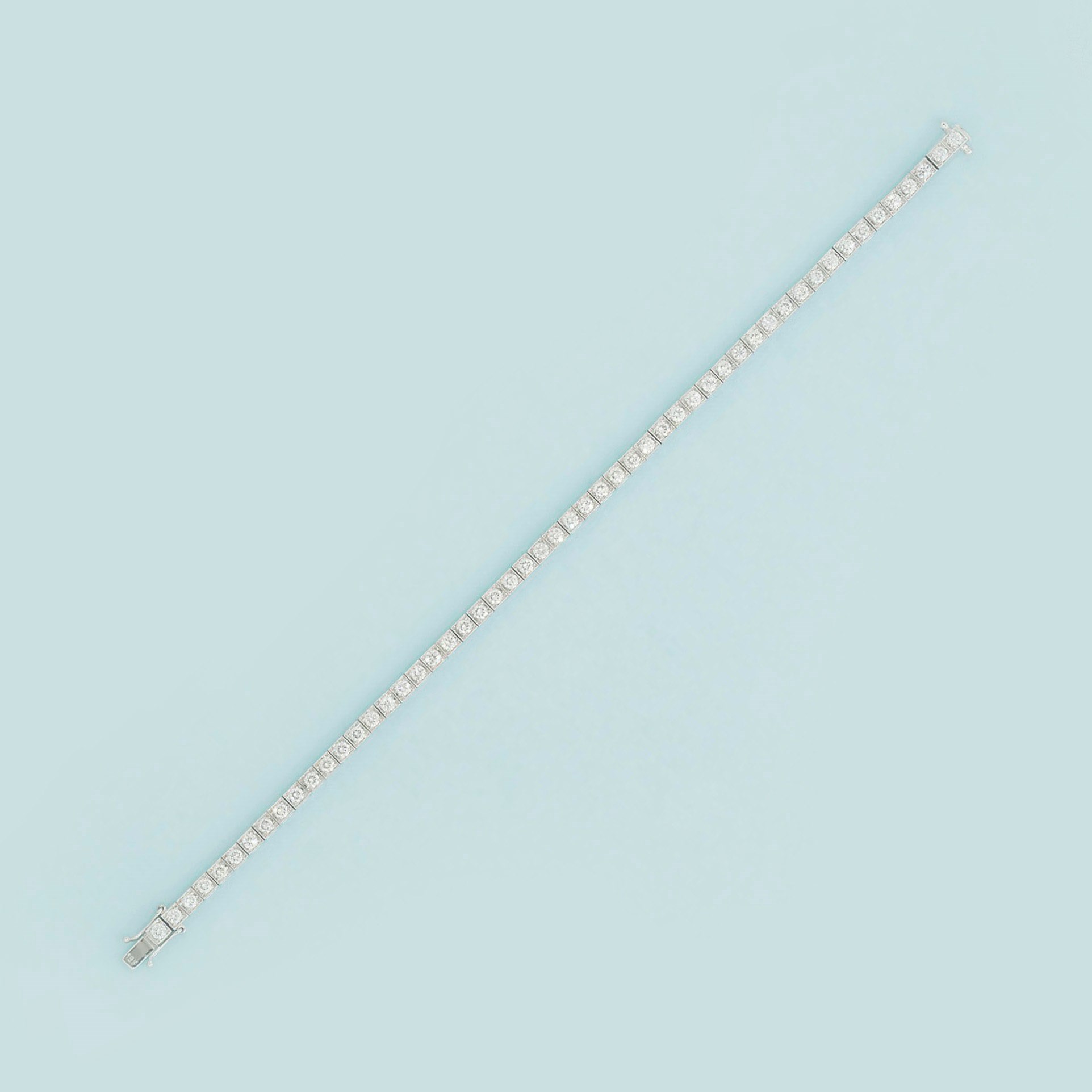 A diamond line bracelet