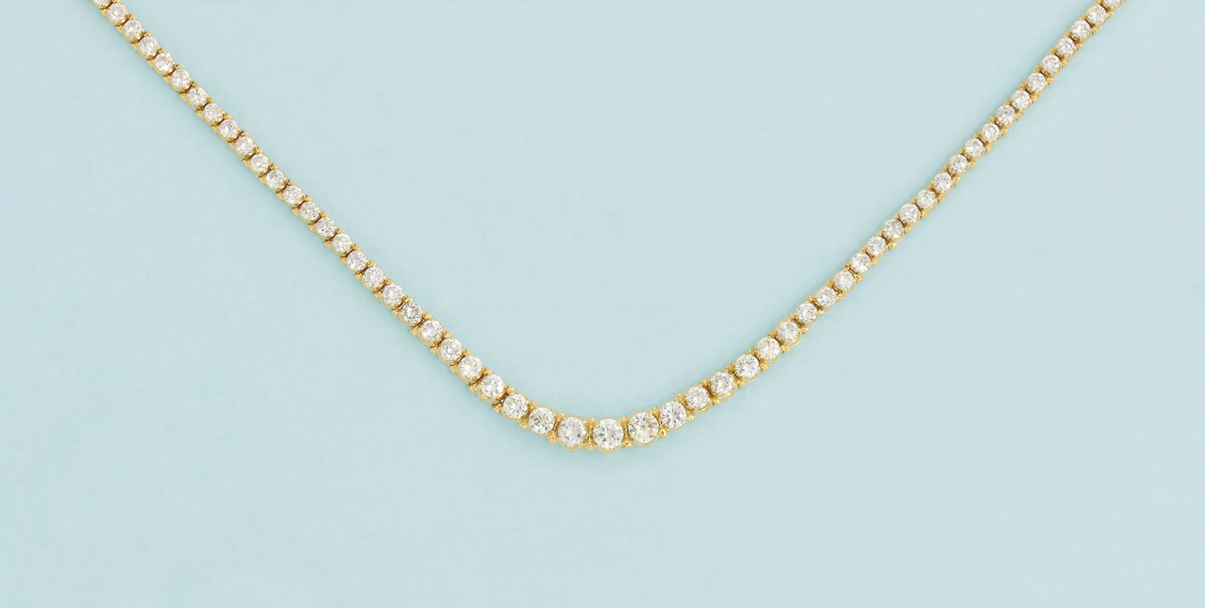 A diamond necklace