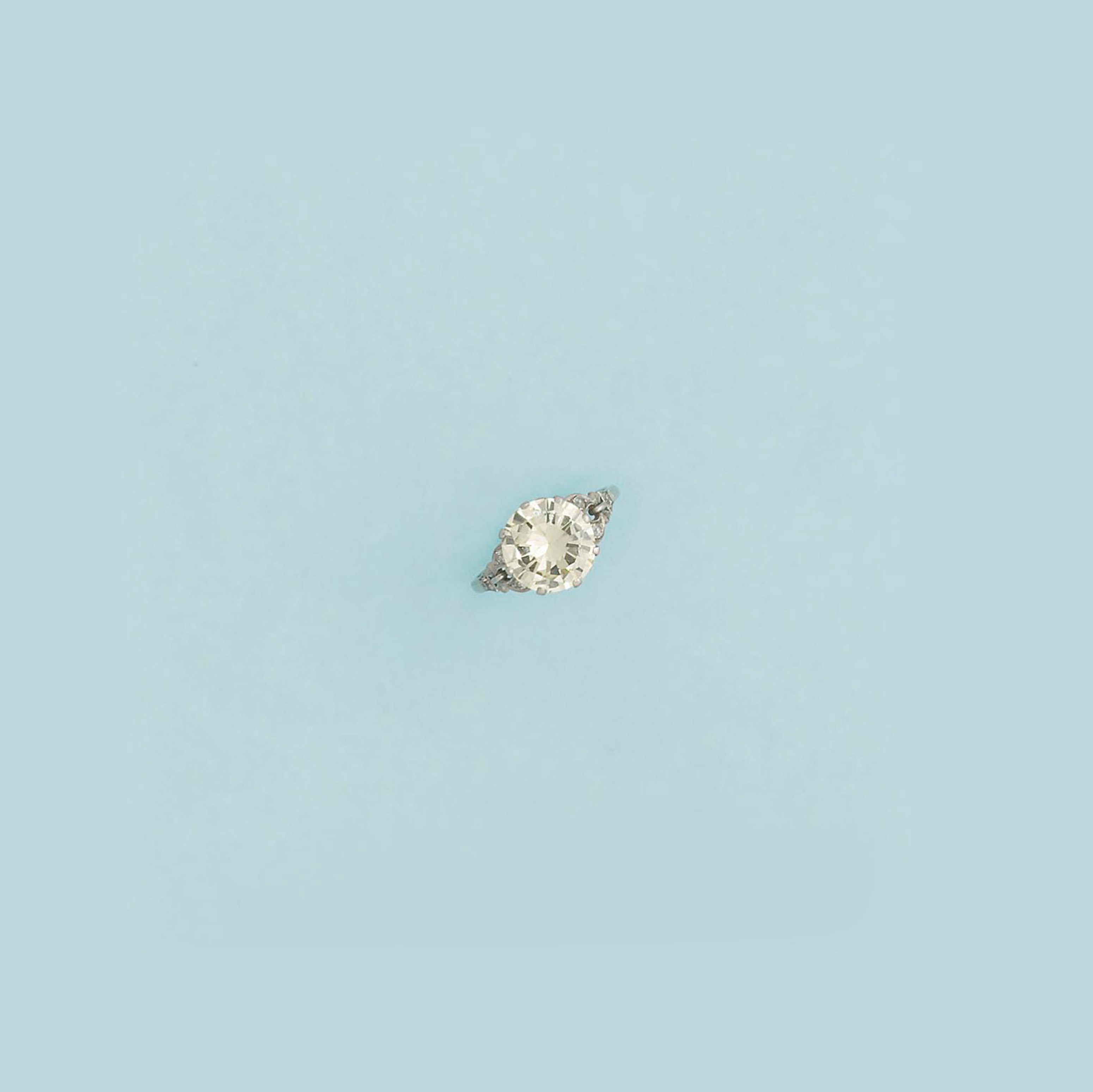 A diamond single-stone ring