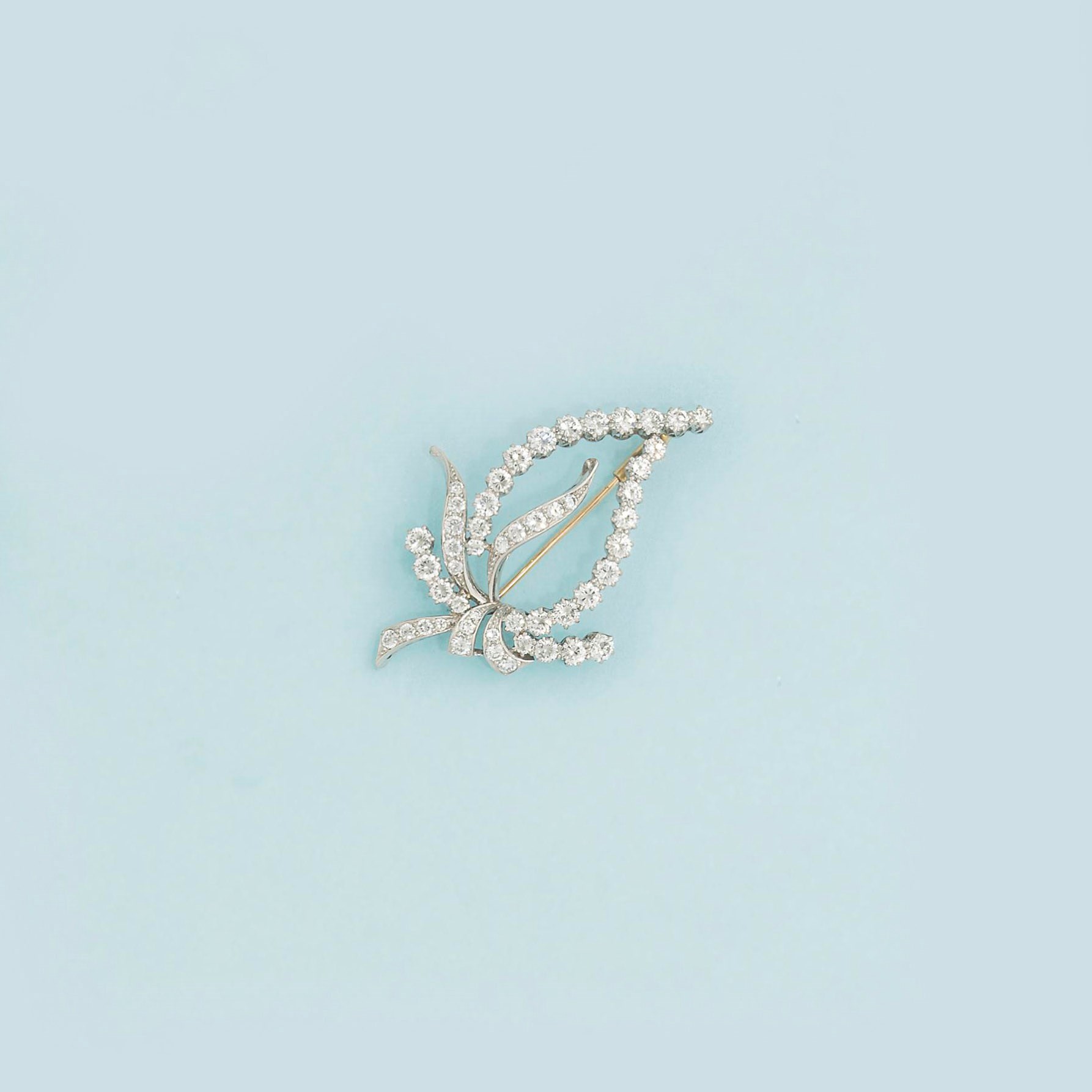 A diamond brooch