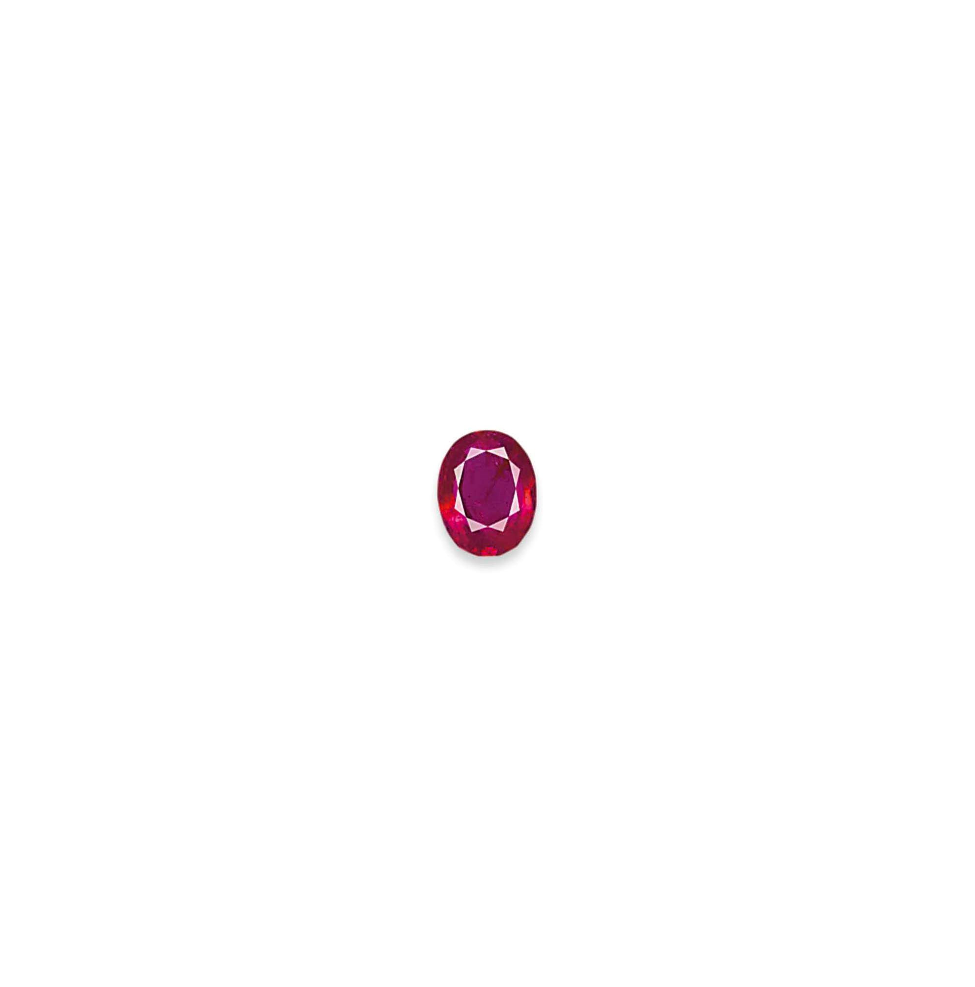 AN UNMOUNTED RUBY