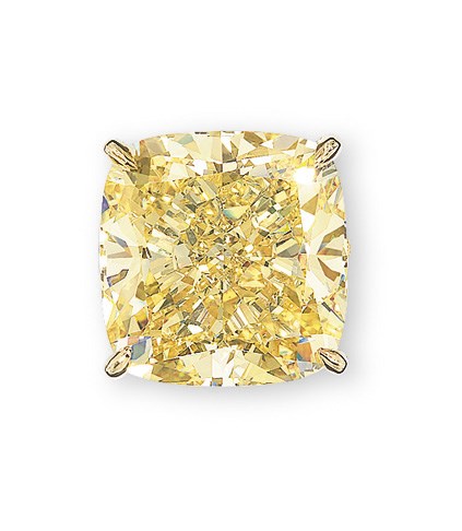 A COLOURED DIAMOND RING