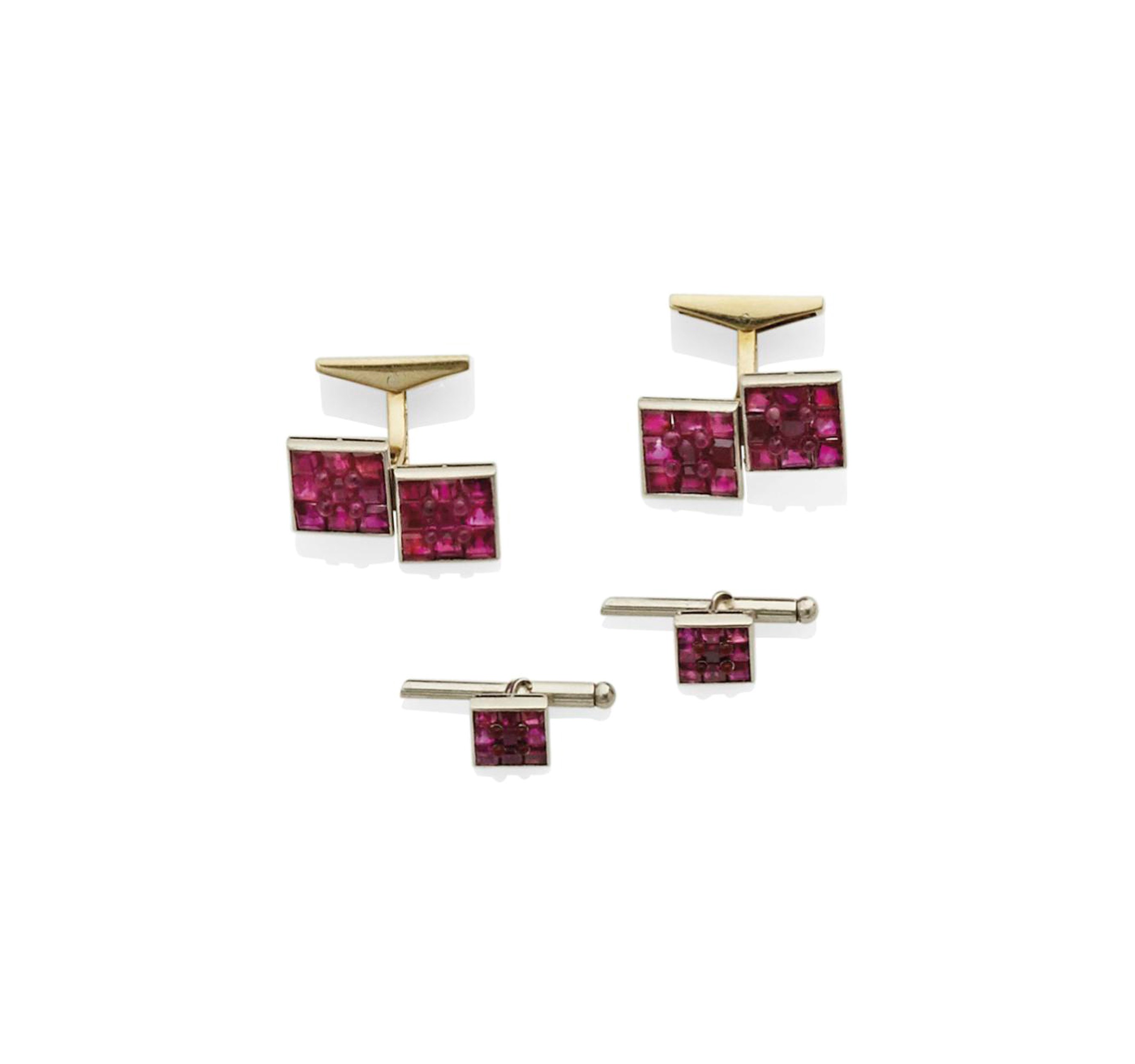 PARURE D'HABIT RUBIS