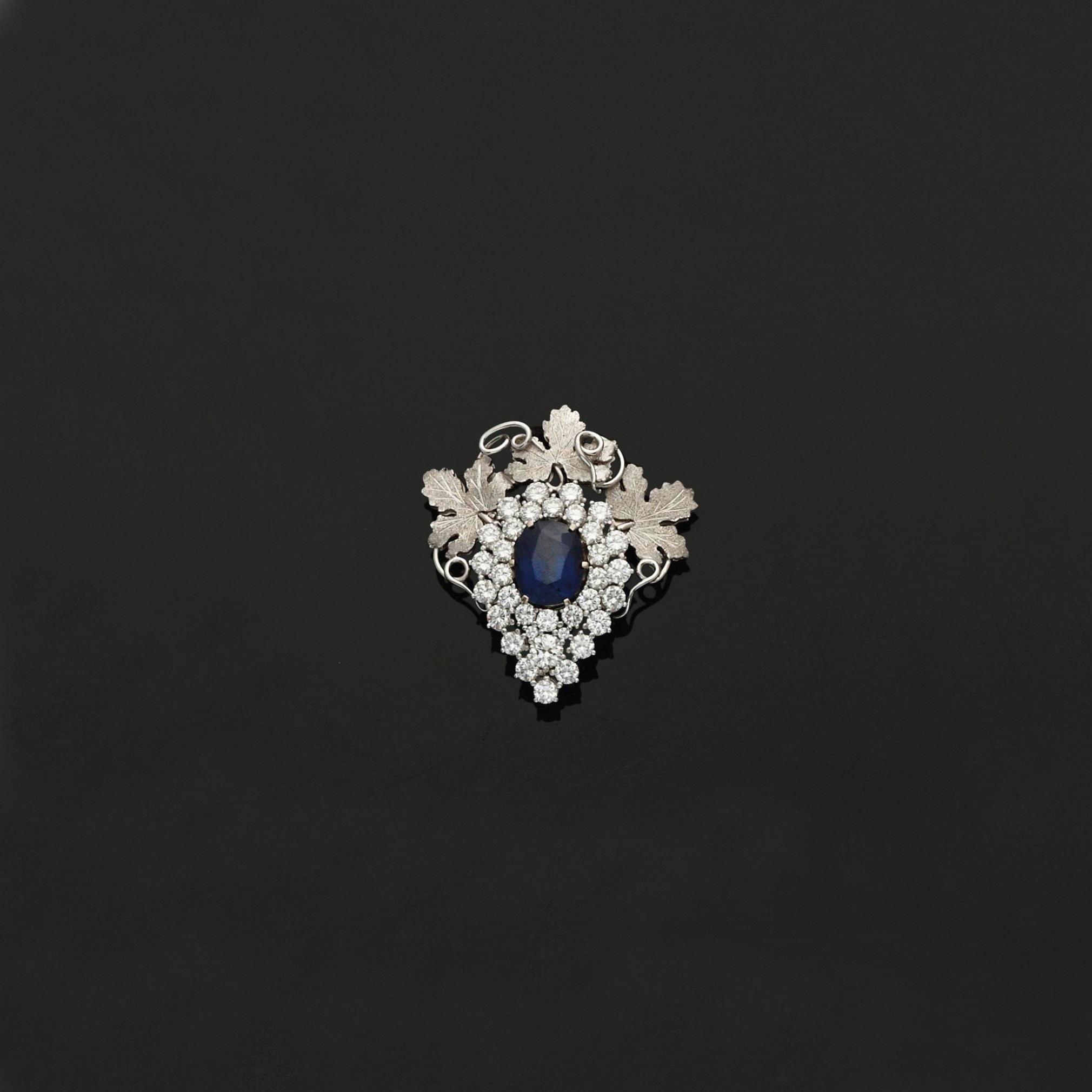 COLLIER SAPHIR ET DIAMANTS