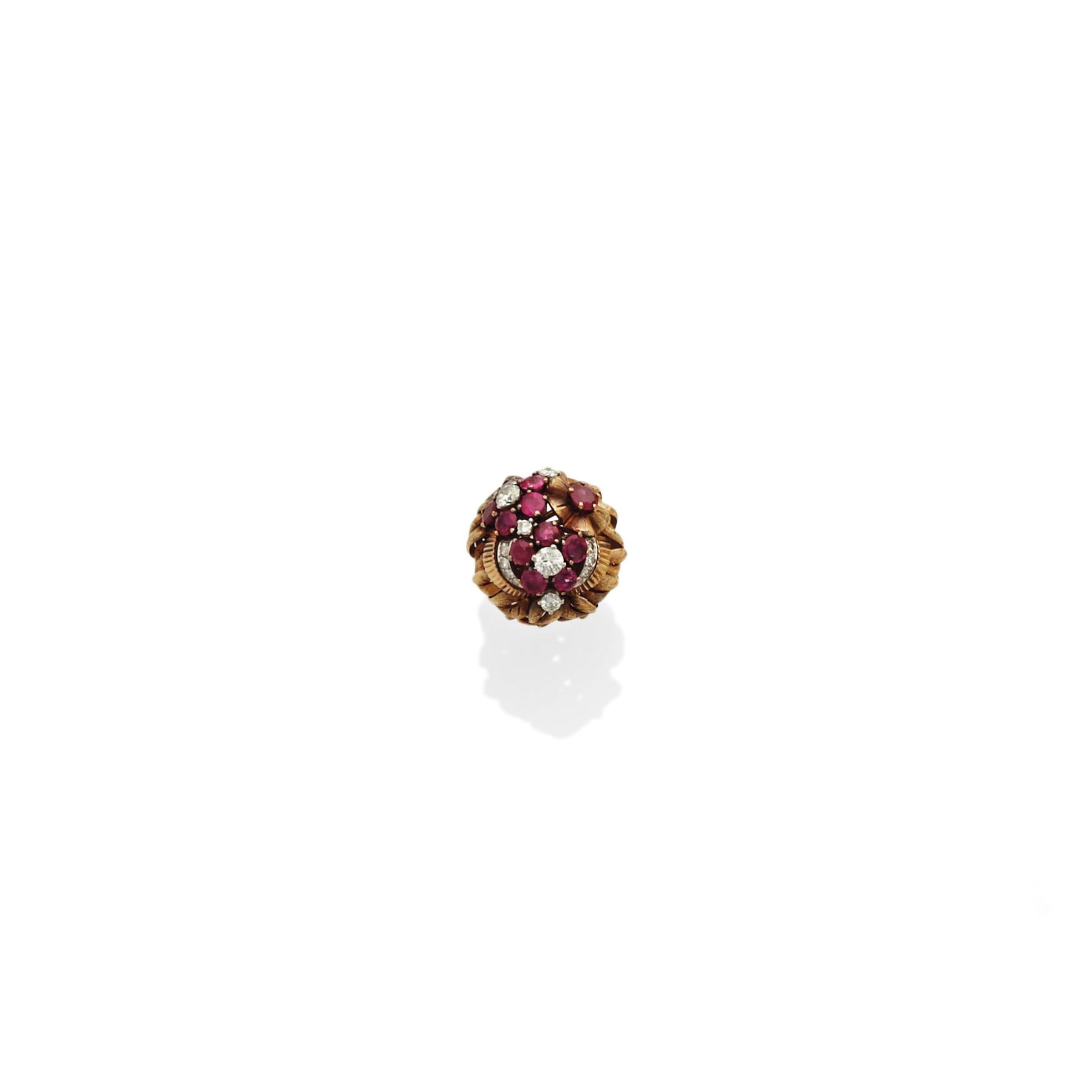 BAGUE RUBIS ET DIAMANTS