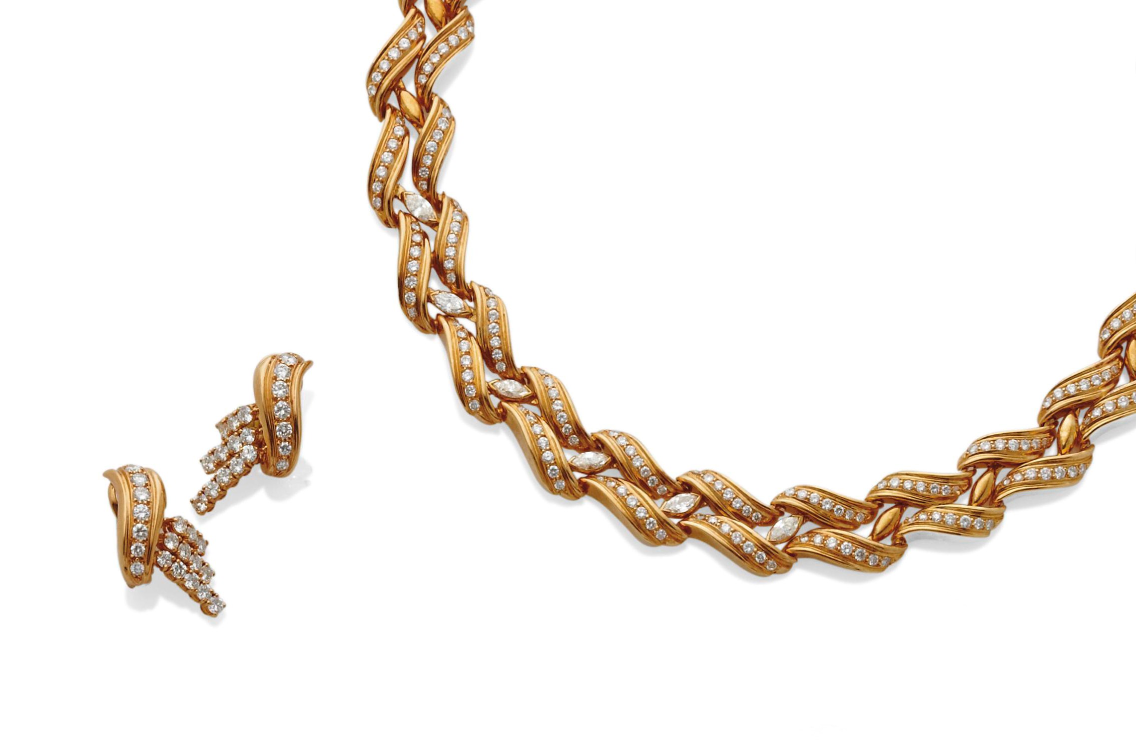 DEMI-PARURE DIAMANTS, PAR CHAUMET
