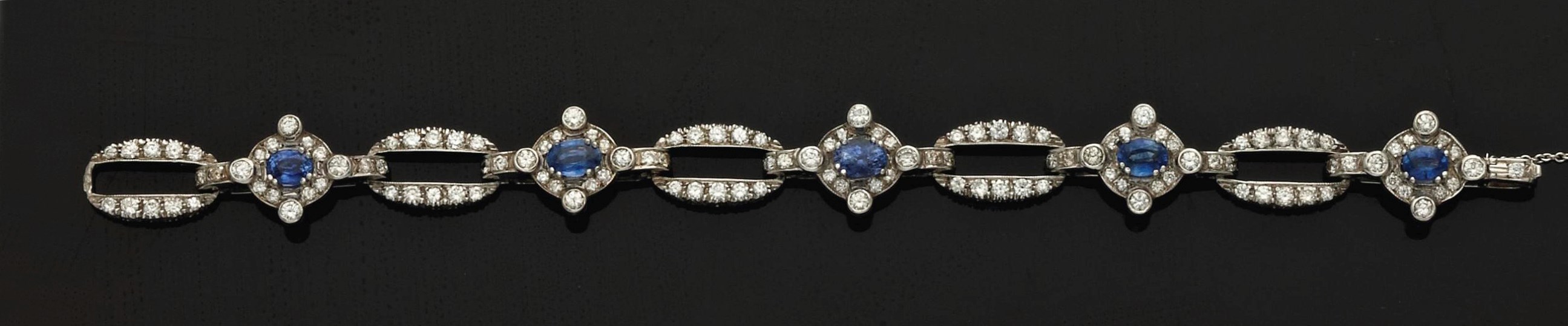 BRACELET SAPHIRS ET DIAMANTS