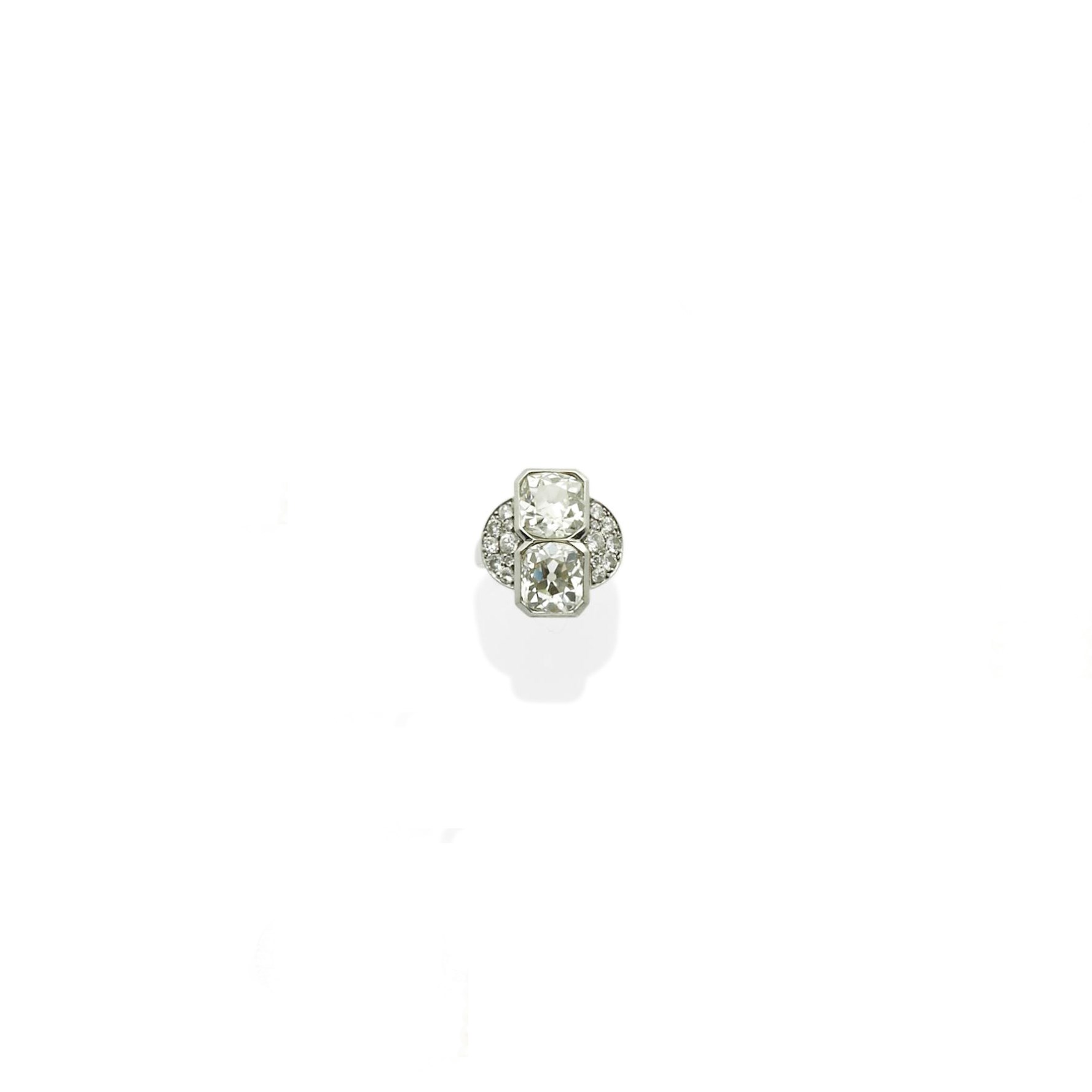 BAGUE ART DECO DIAMANTS