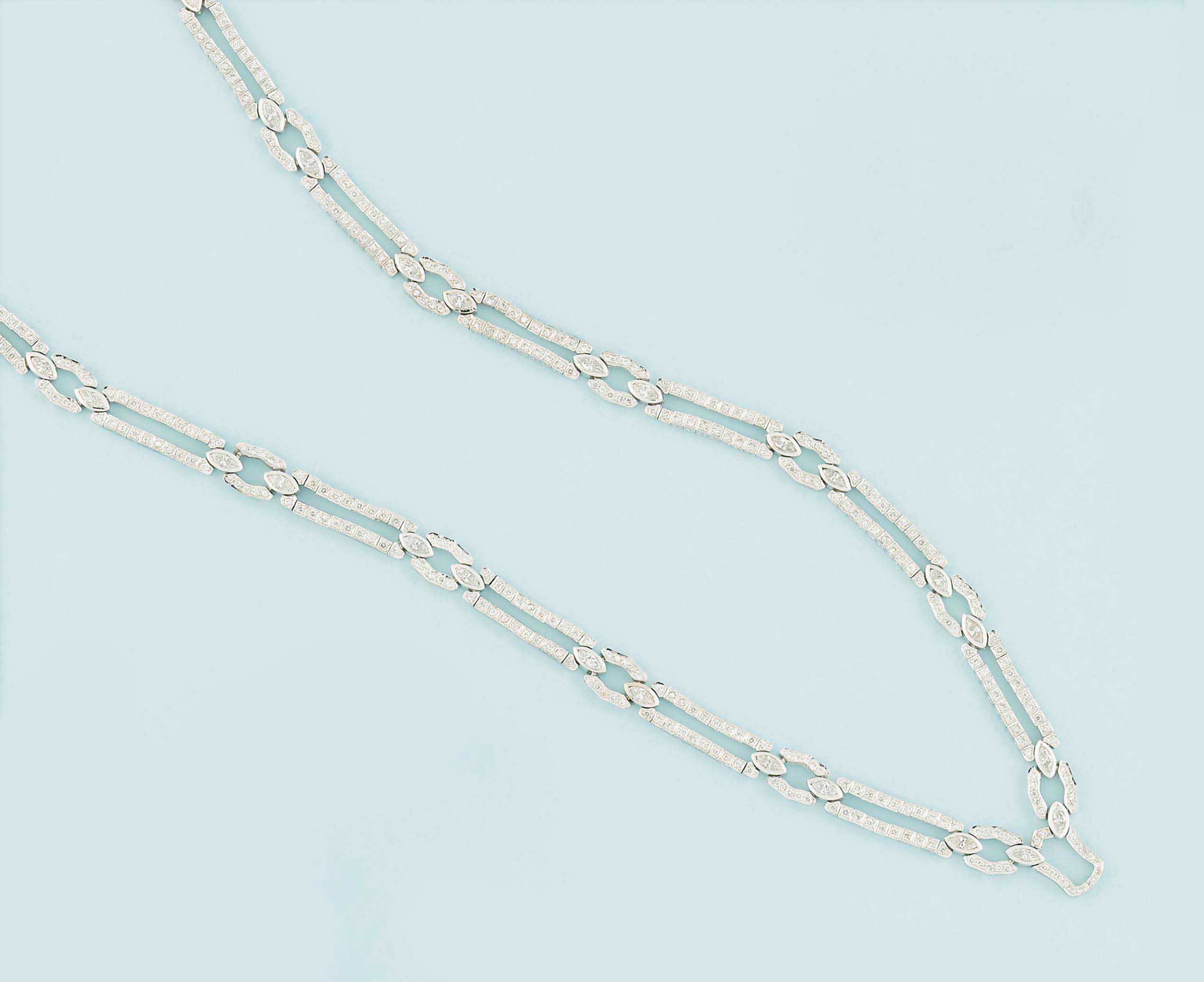 A diamond necklace