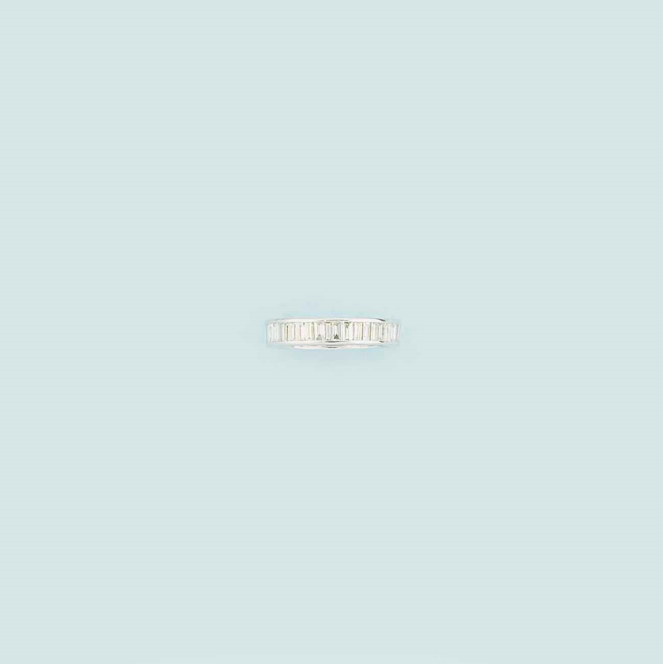 A diamond eternity ring