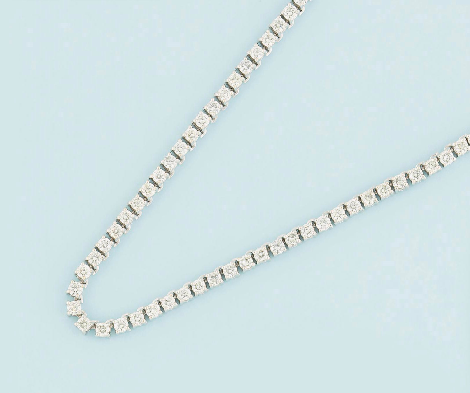 A diamond necklace