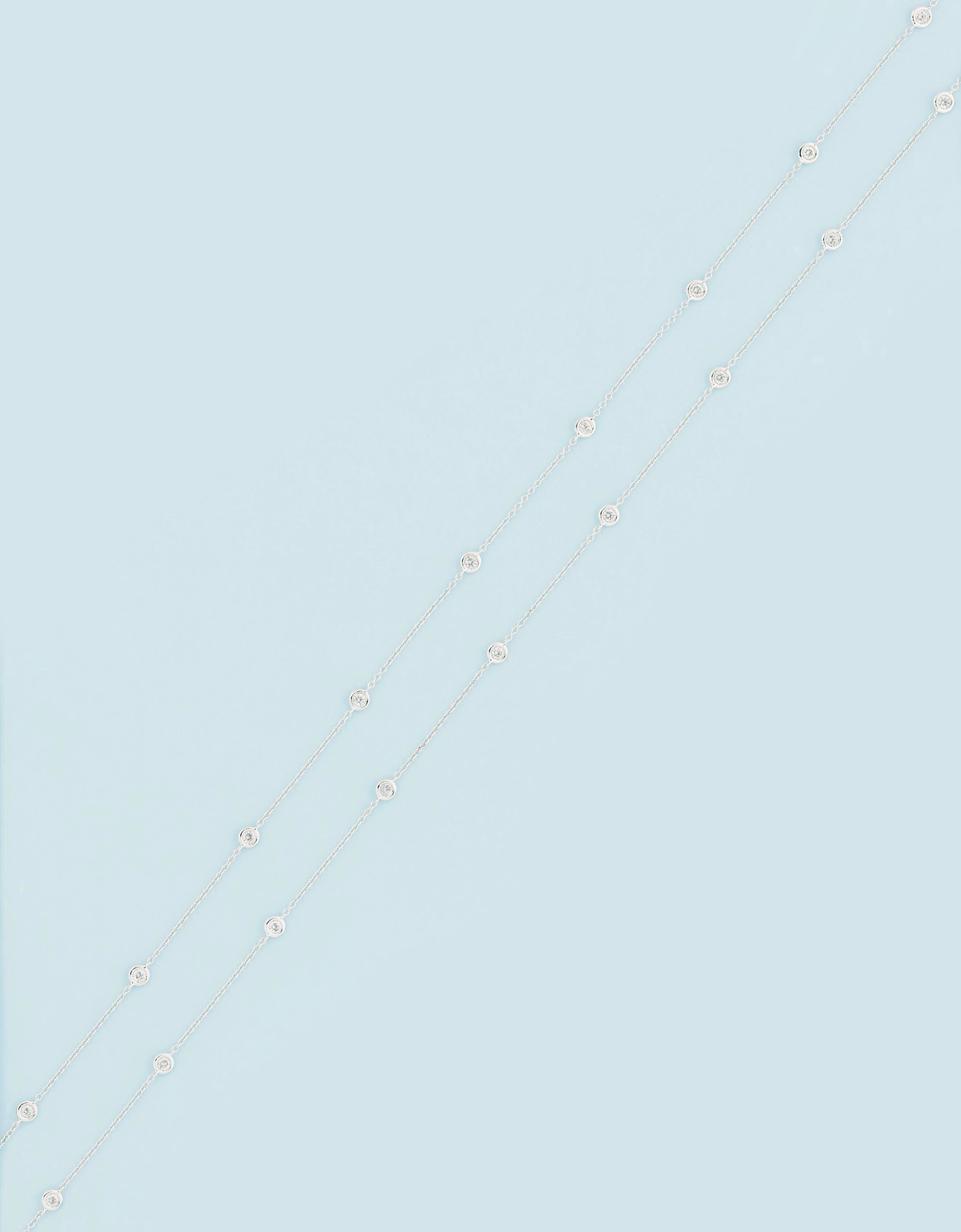 A diamond longchain necklace