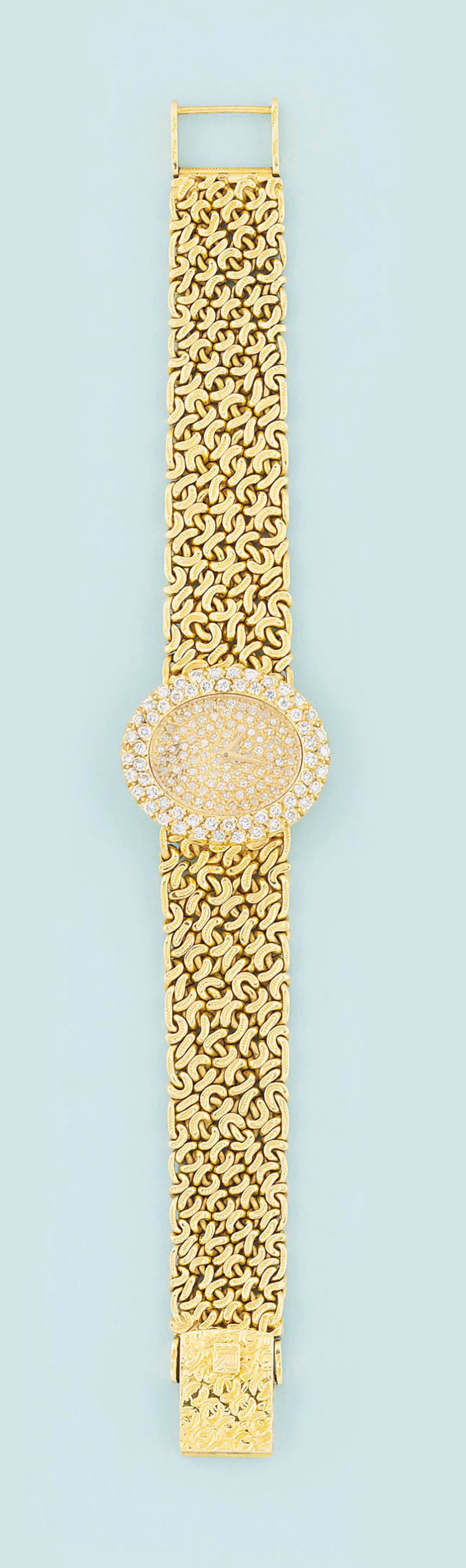 A lady's diamond-set wristwatch