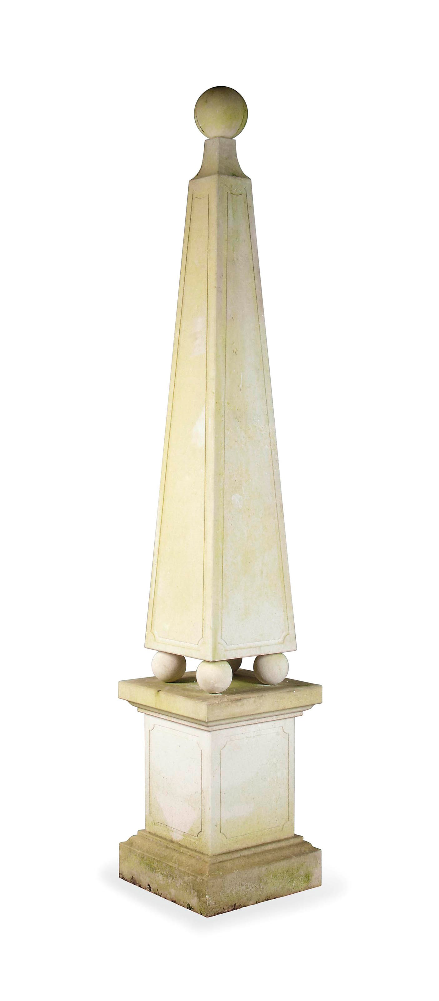 A LIMESTONE OBELISK