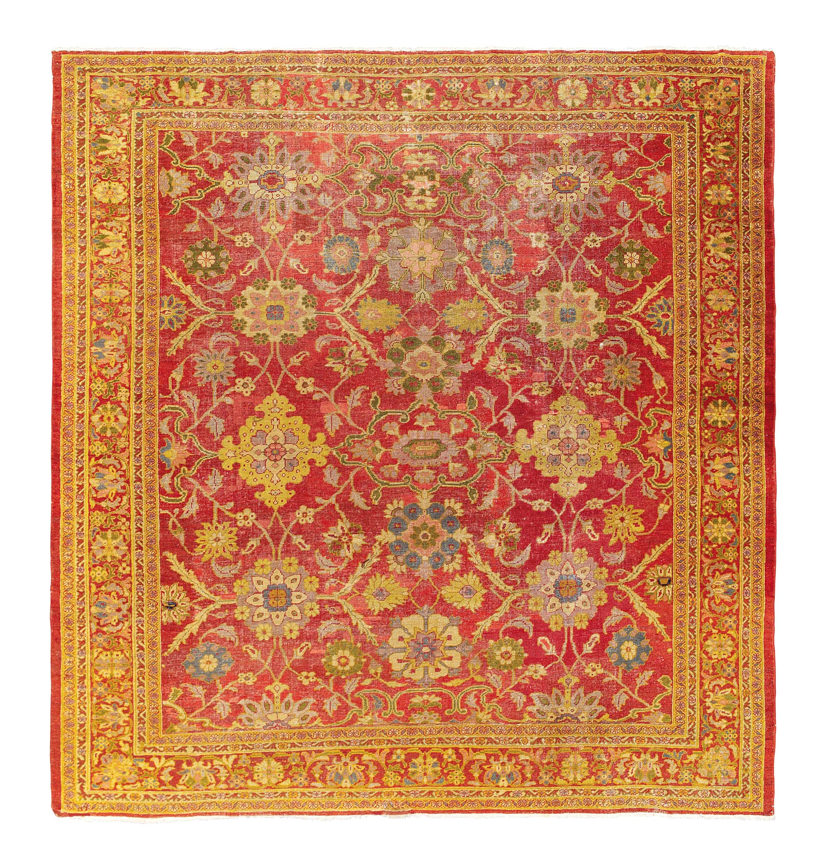 An antique Ziegler carpet