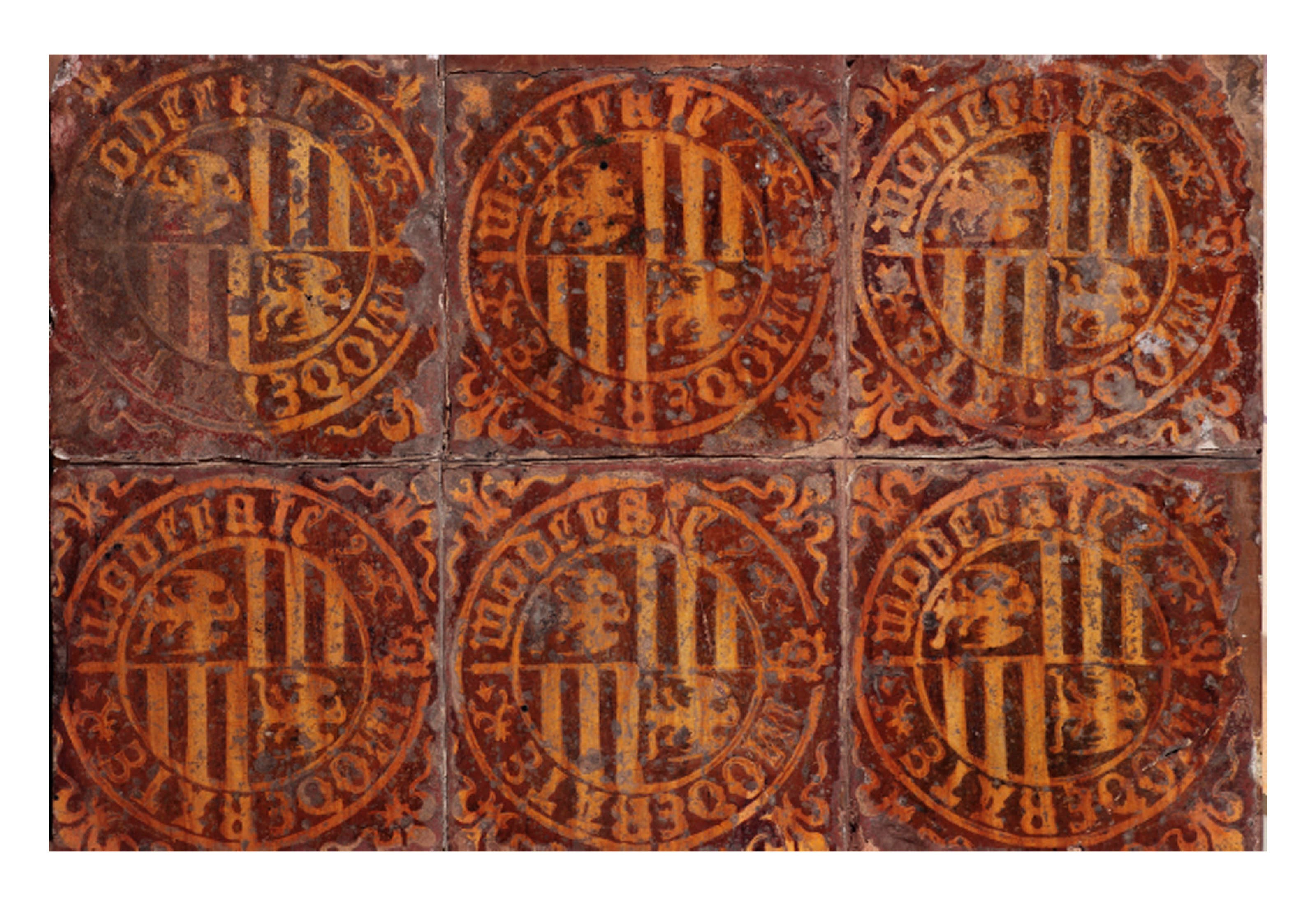A French tile panel