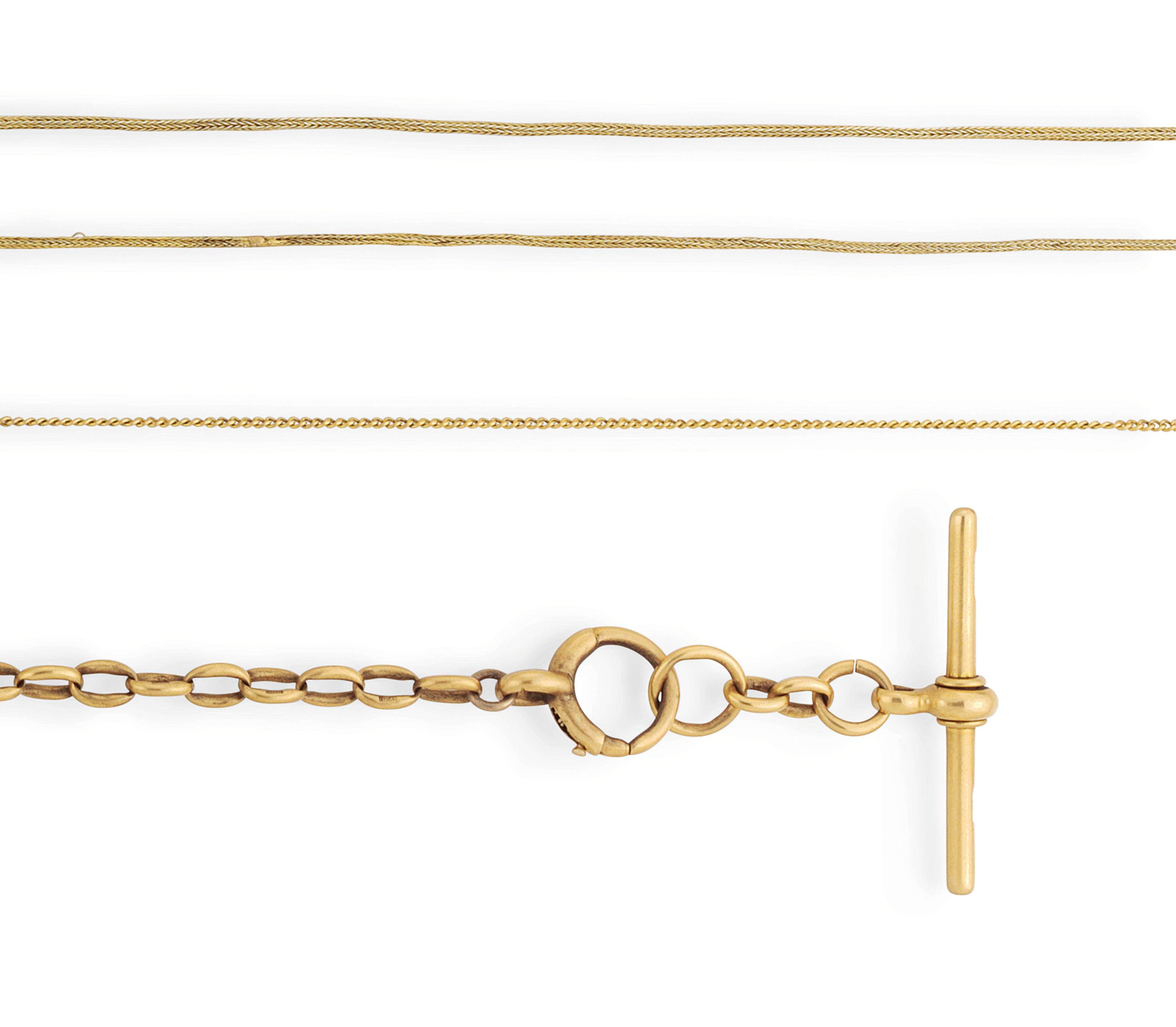 Three gold chains