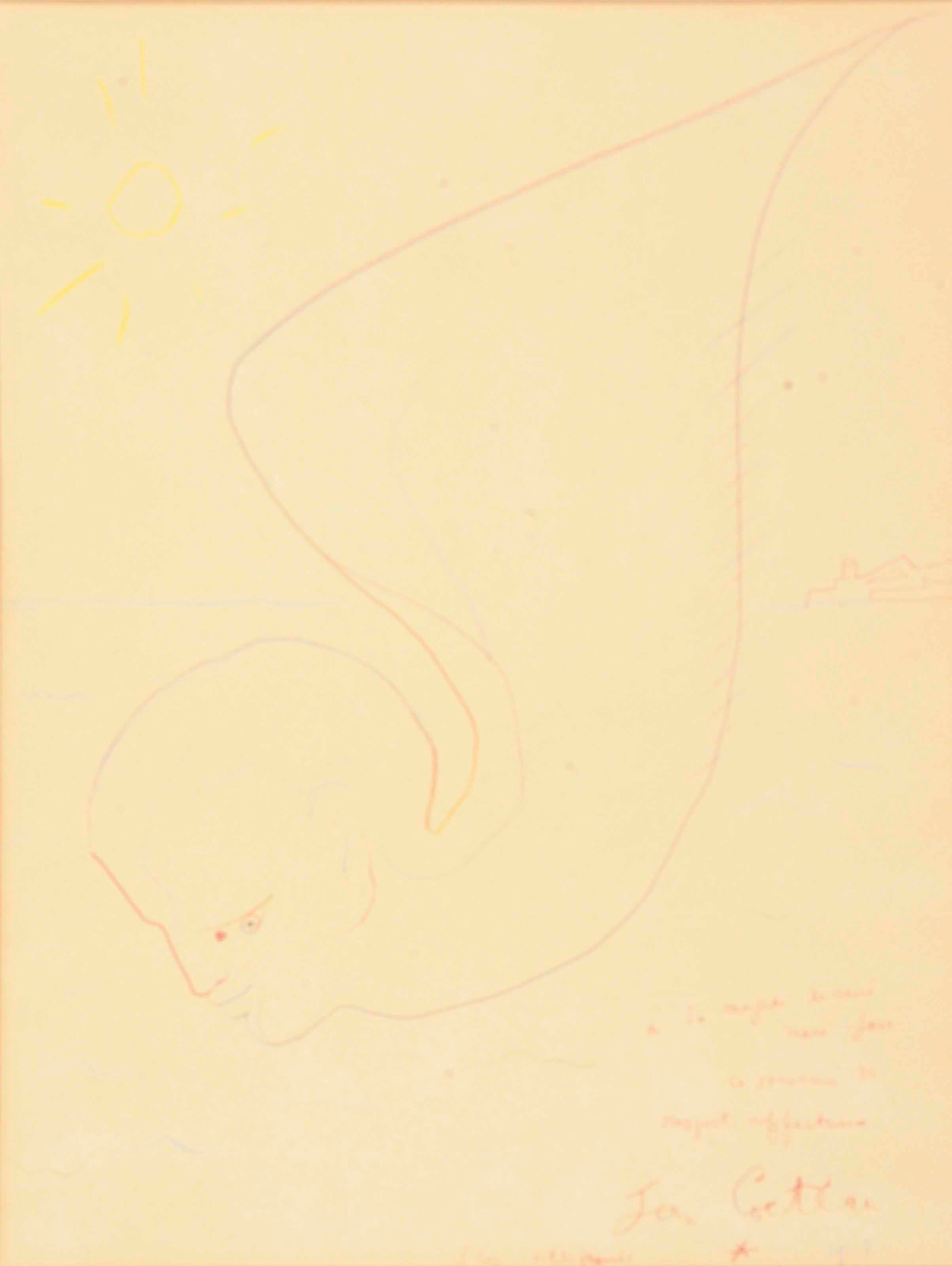 Attributed to Jean Cocteau (French, 1889-1963)