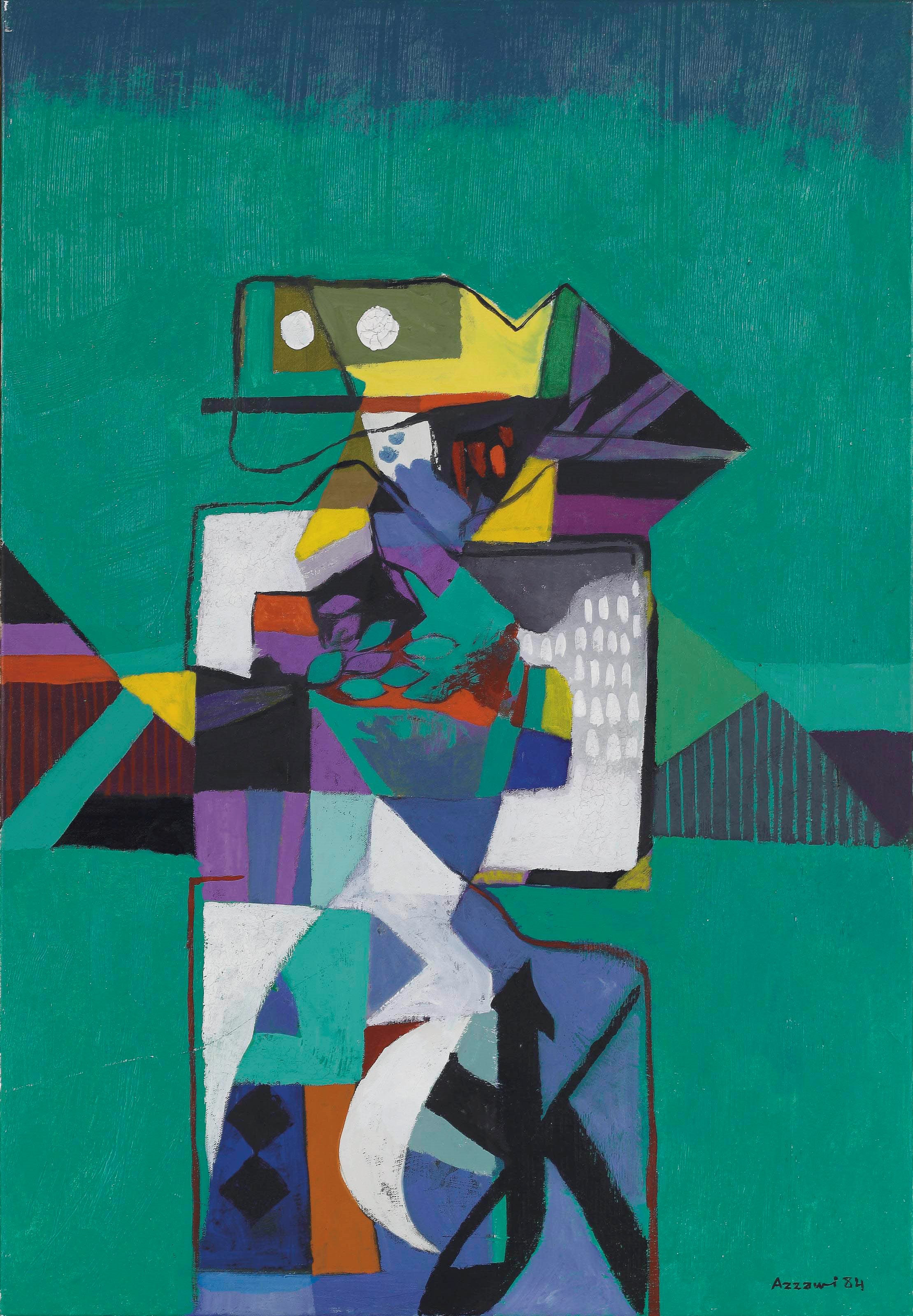 Dia Al-Azzawi (Iraqi, B. 1939)