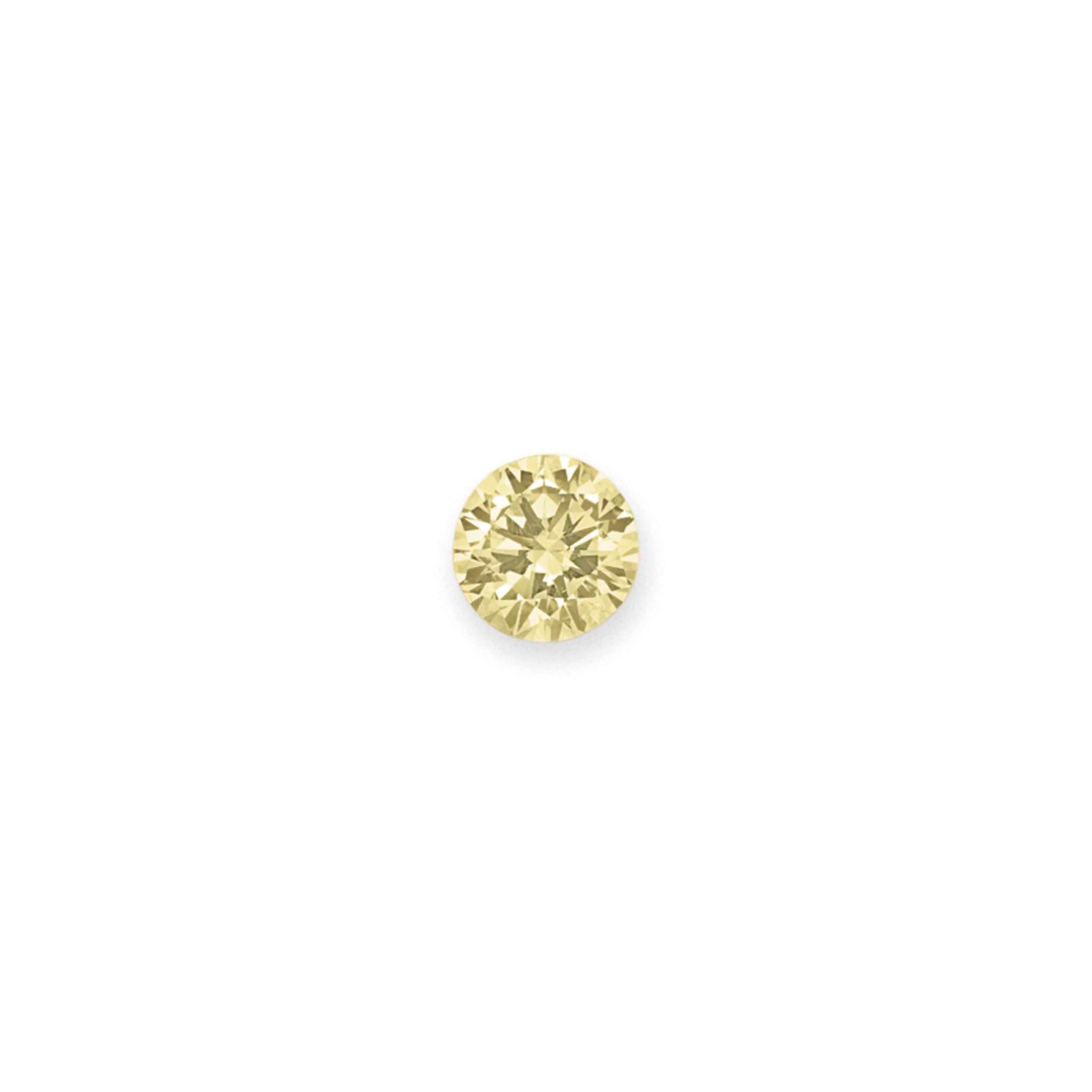 AN UNMOUNTED CIRCULAR-CUT DIAMOND