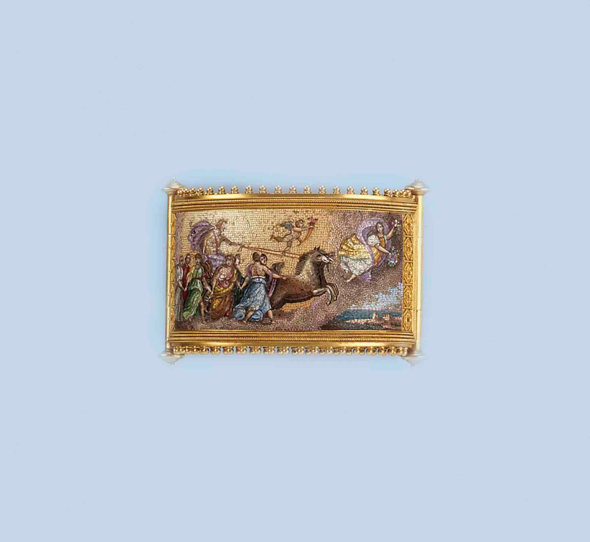 AN ANTIQUE MICROMOSAIC BANGLE