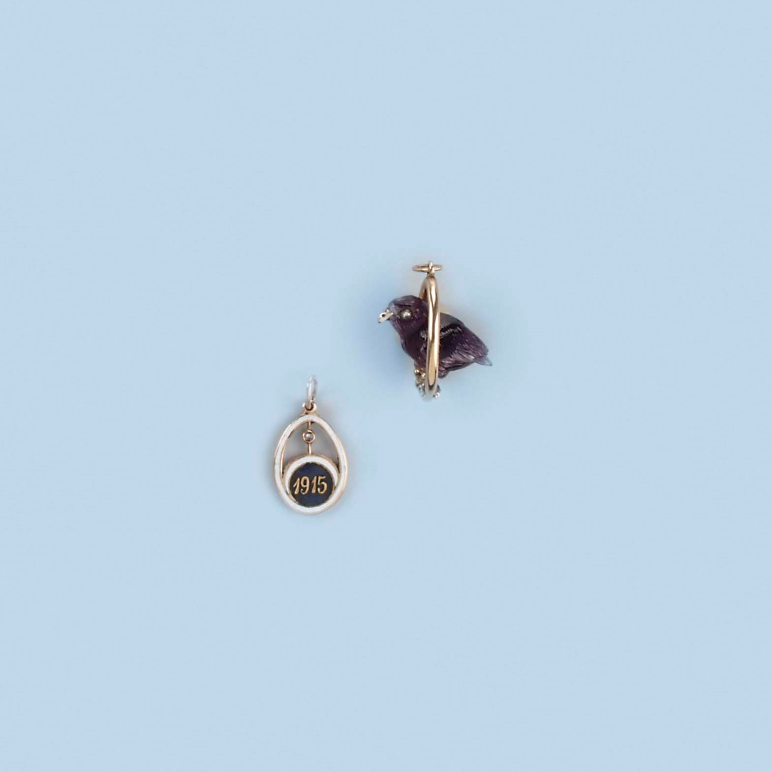 THREE RUSSIAN PENDANTS