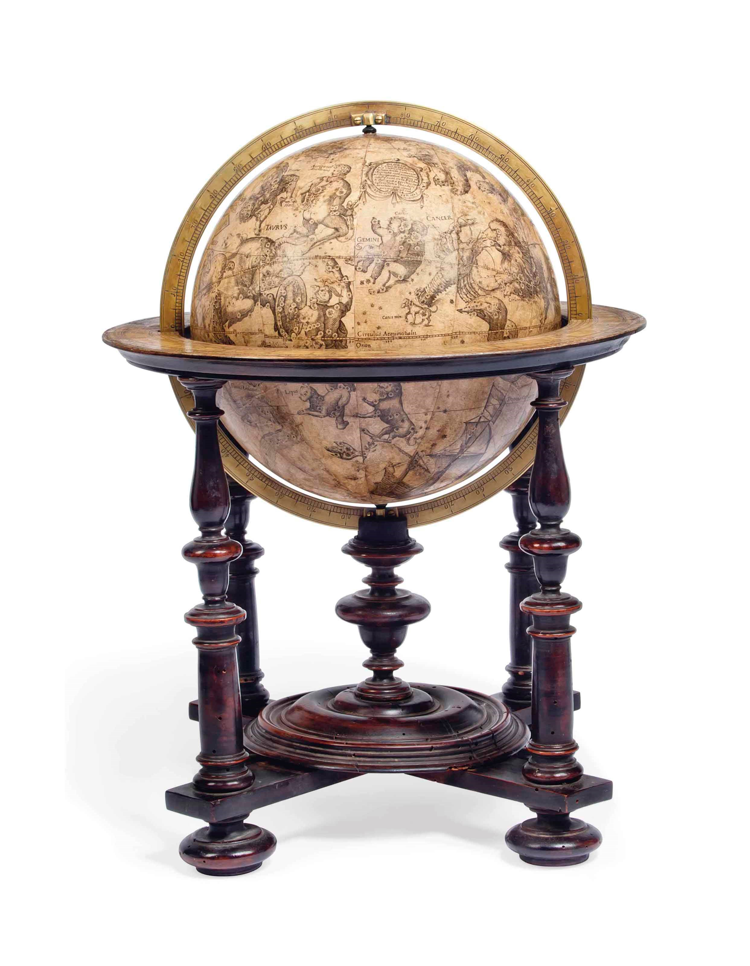 AN EARLY ITALIAN COPY OF THE HONDIUS CELESTIAL GLOBE