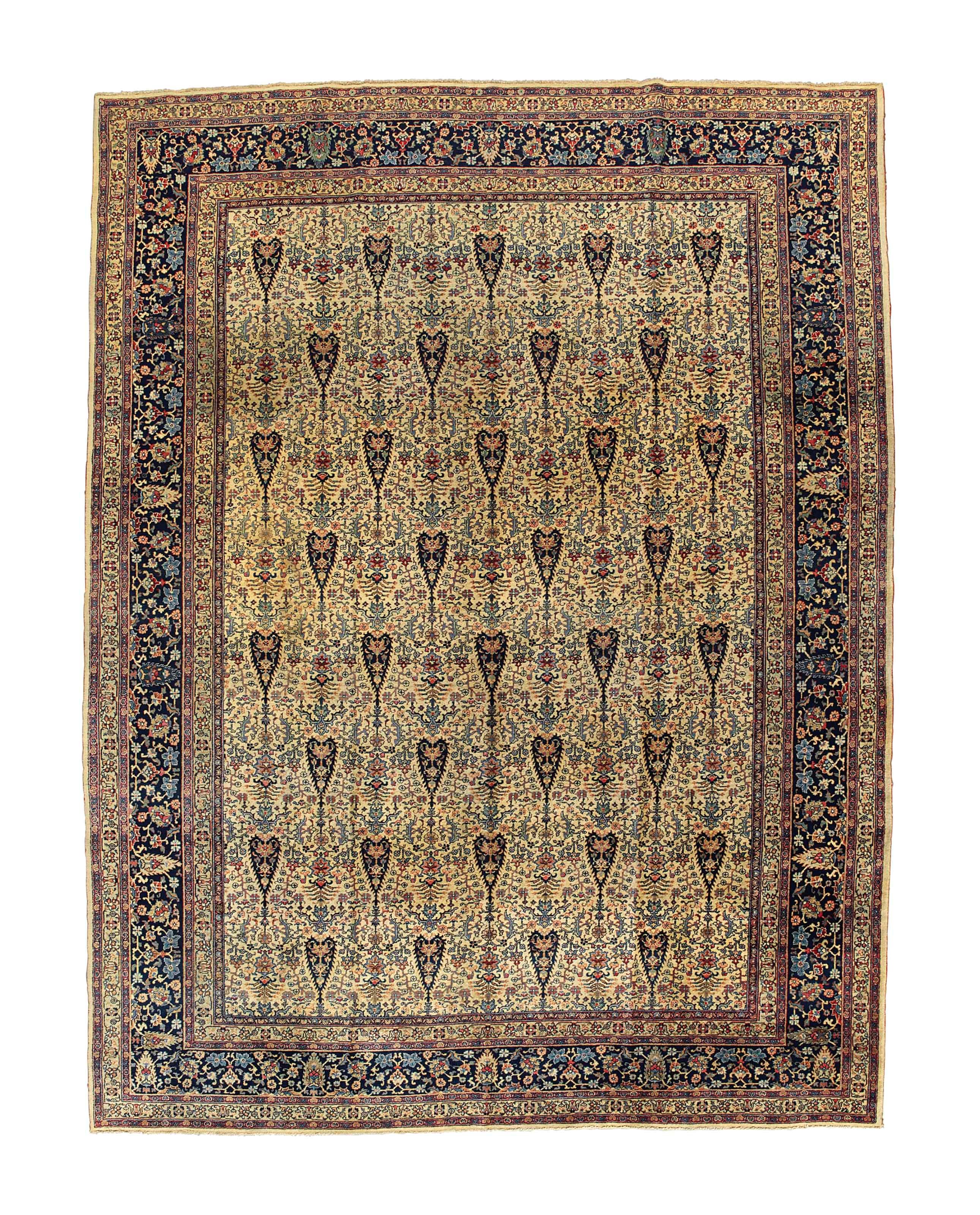 An unusual Tabriz carpet