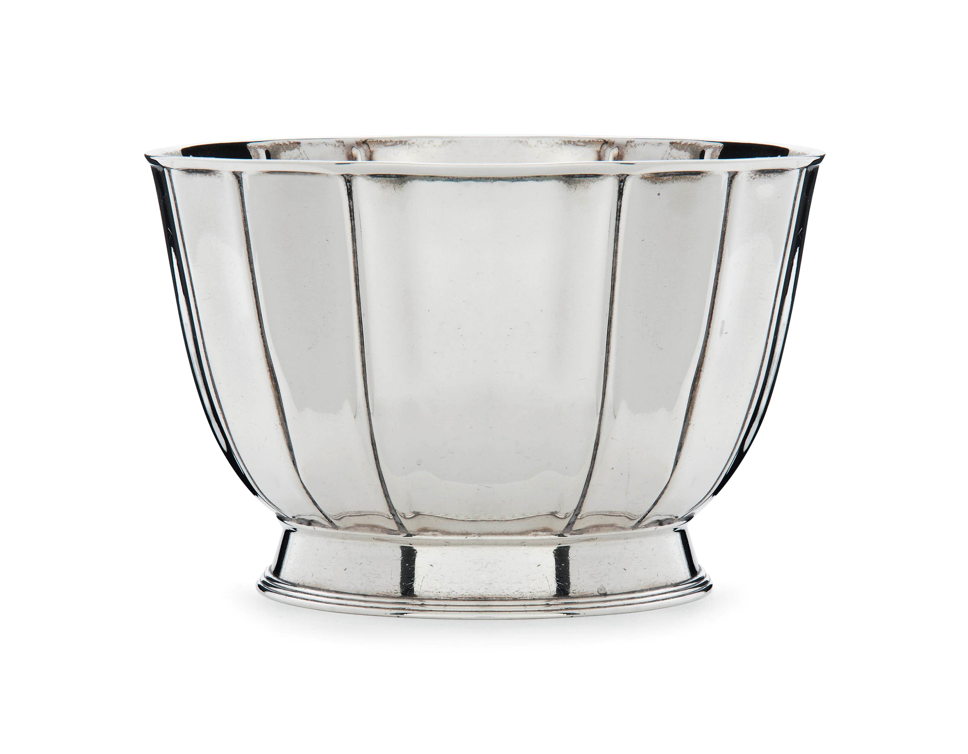 A GEORGE III SILVER SLOP BOWL OR LARGE SUGAR BOWL