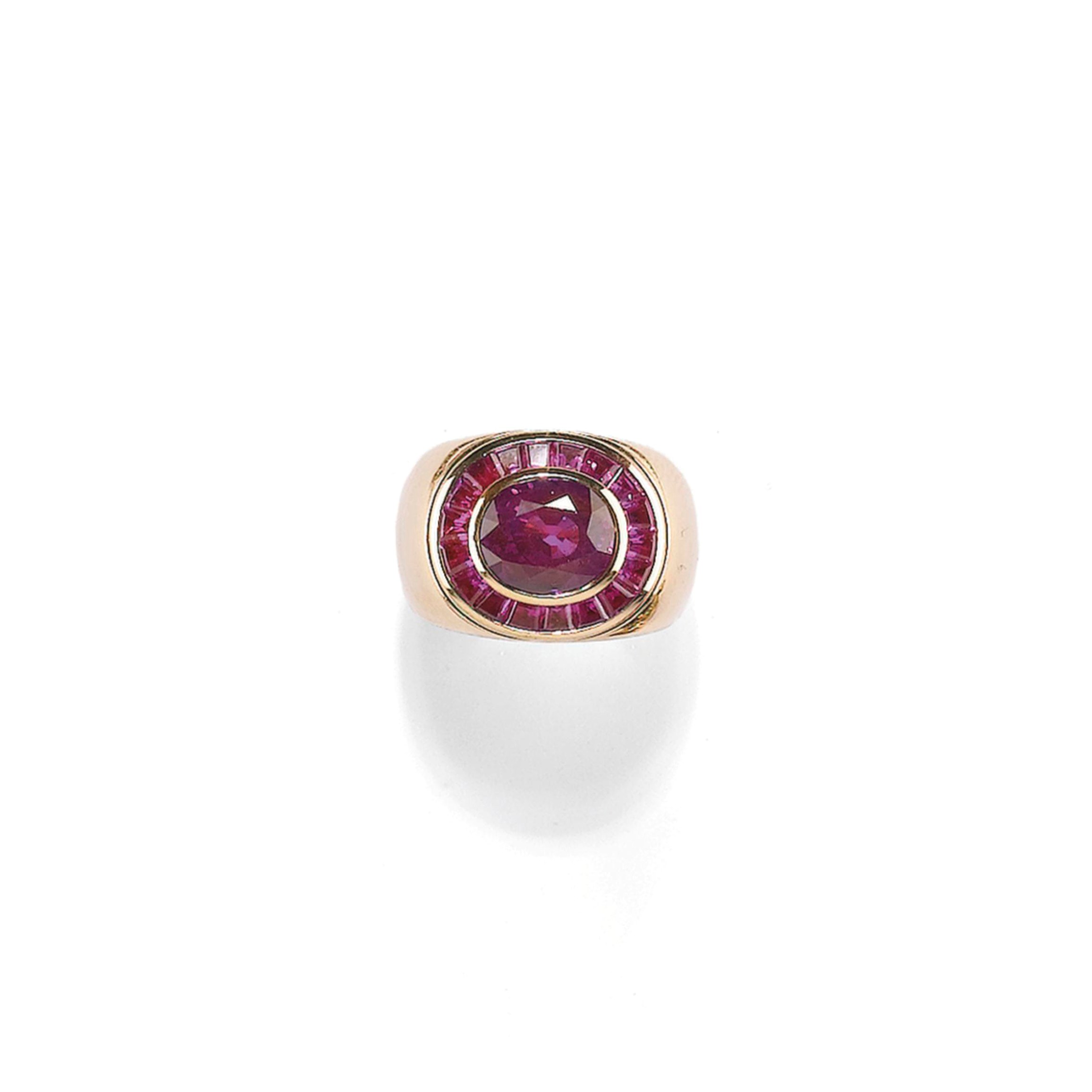ANELLO IN ZAFFIRI ROSA