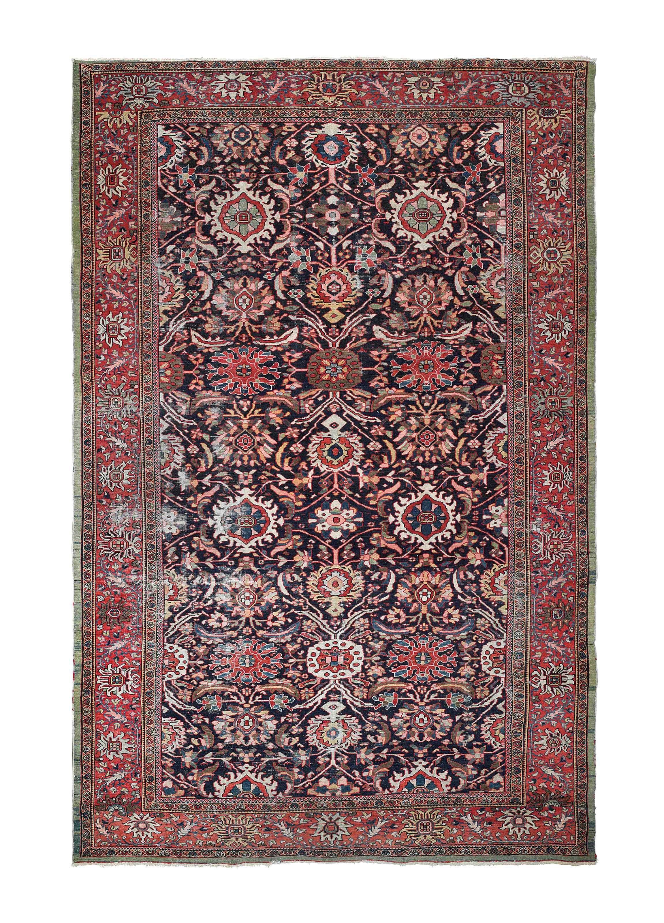 An antique Ziegler-Mahal carpet