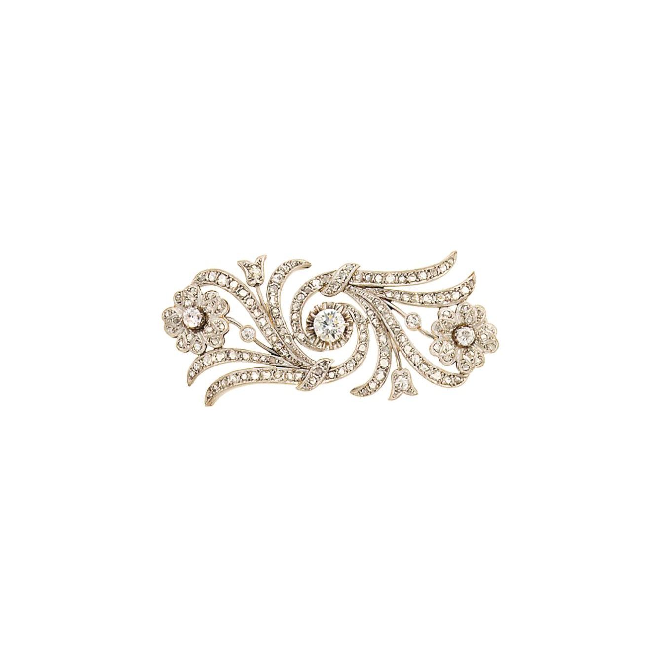 A diamond brooch