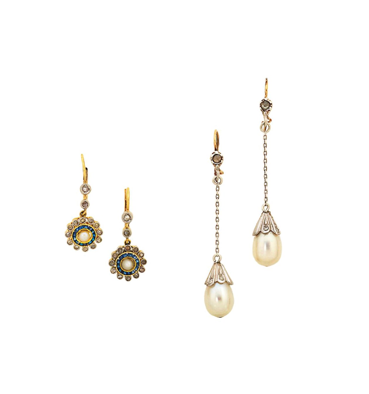 Three pairs of earrings