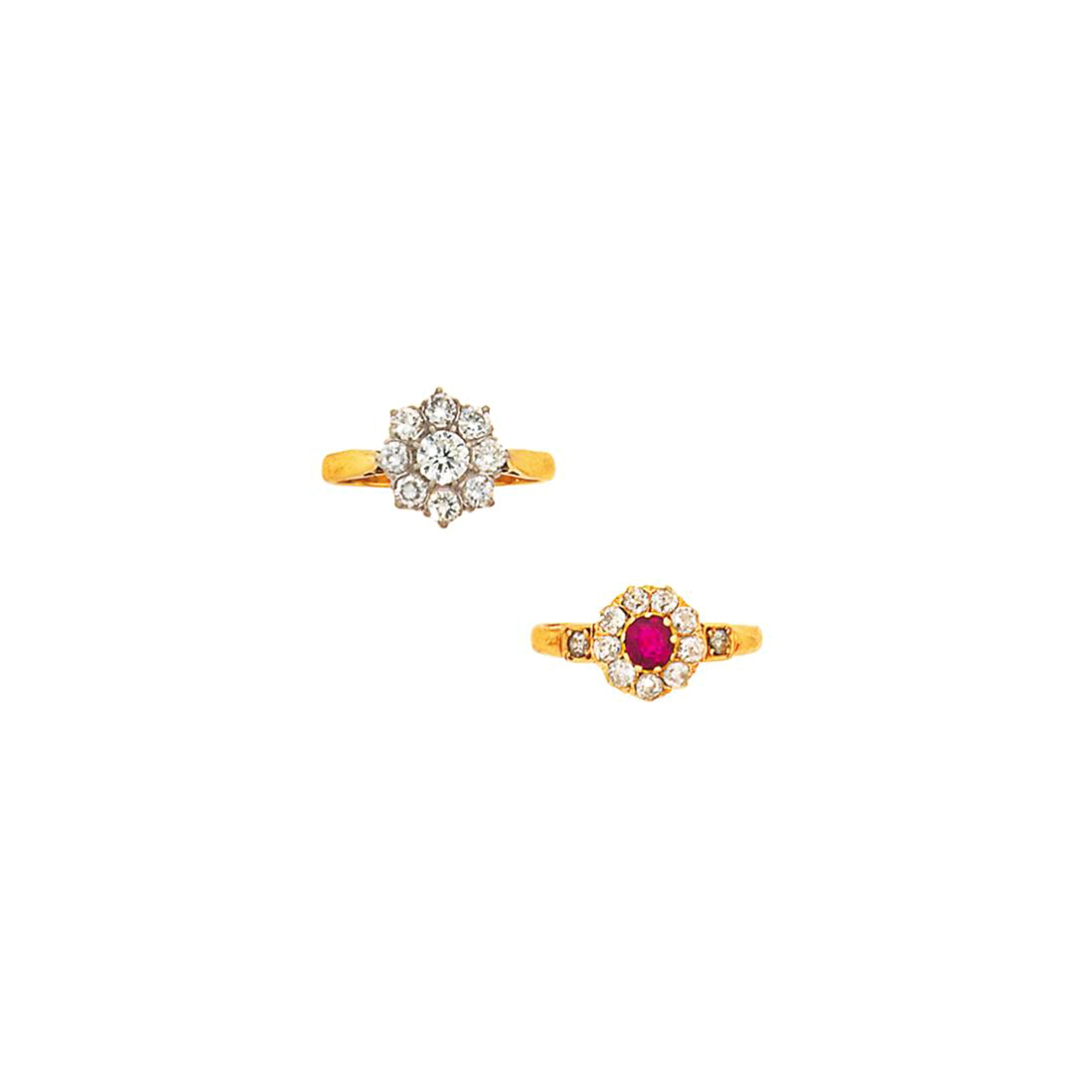 Two cluster rings
