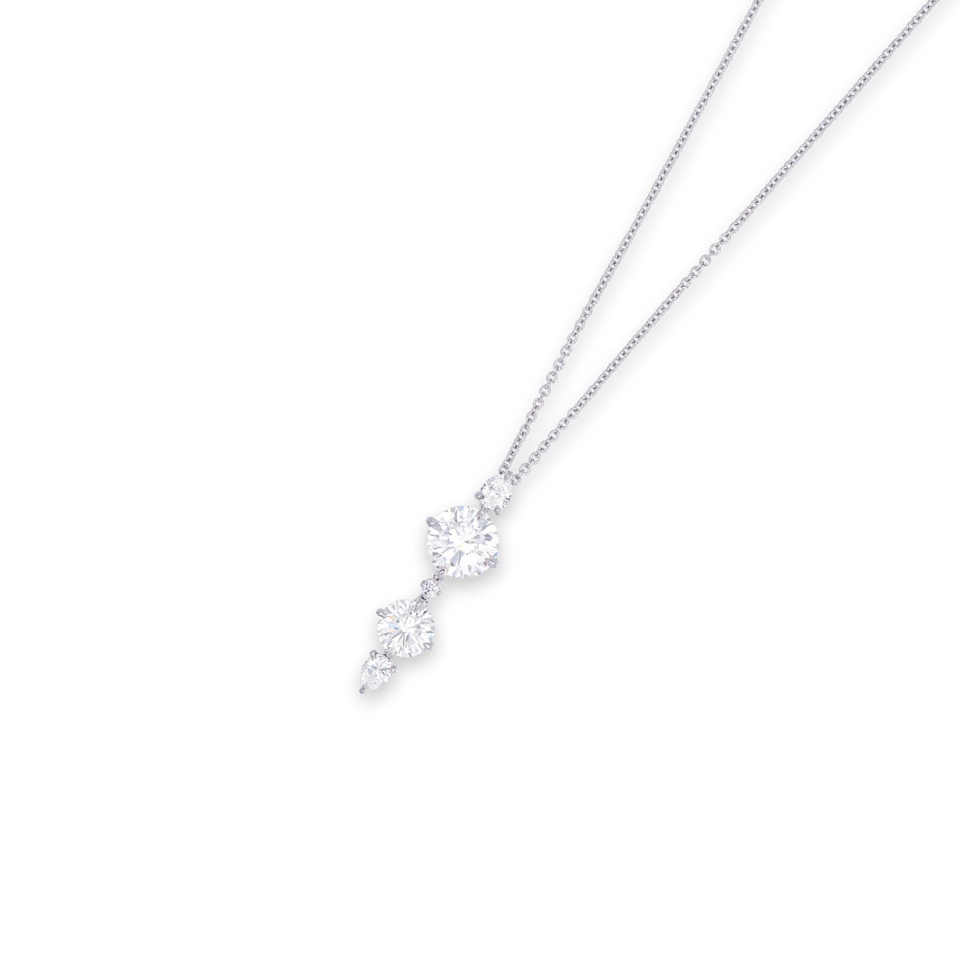 A DIAMOND PENDENT NECKLACE