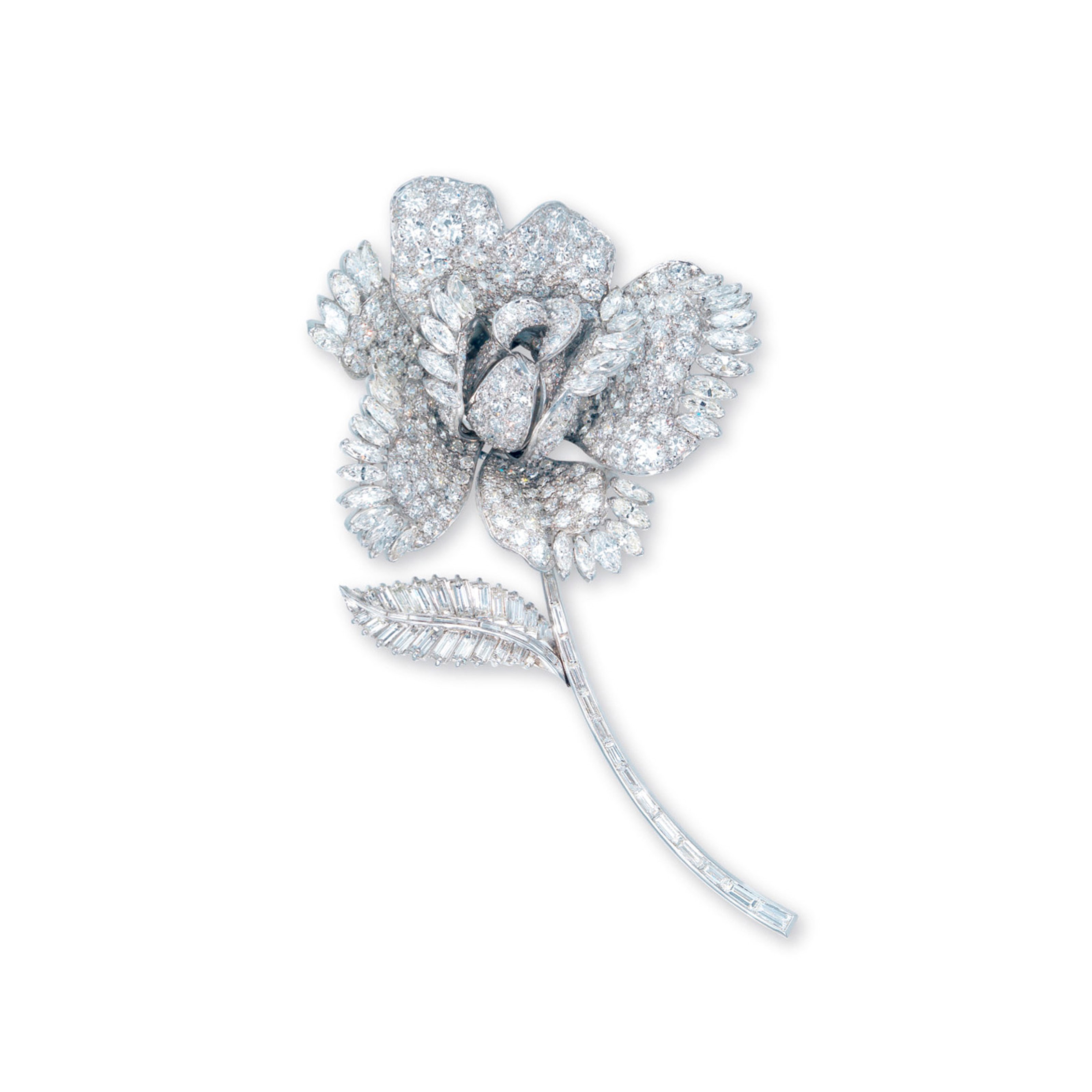 A DIAMOND BROOCH