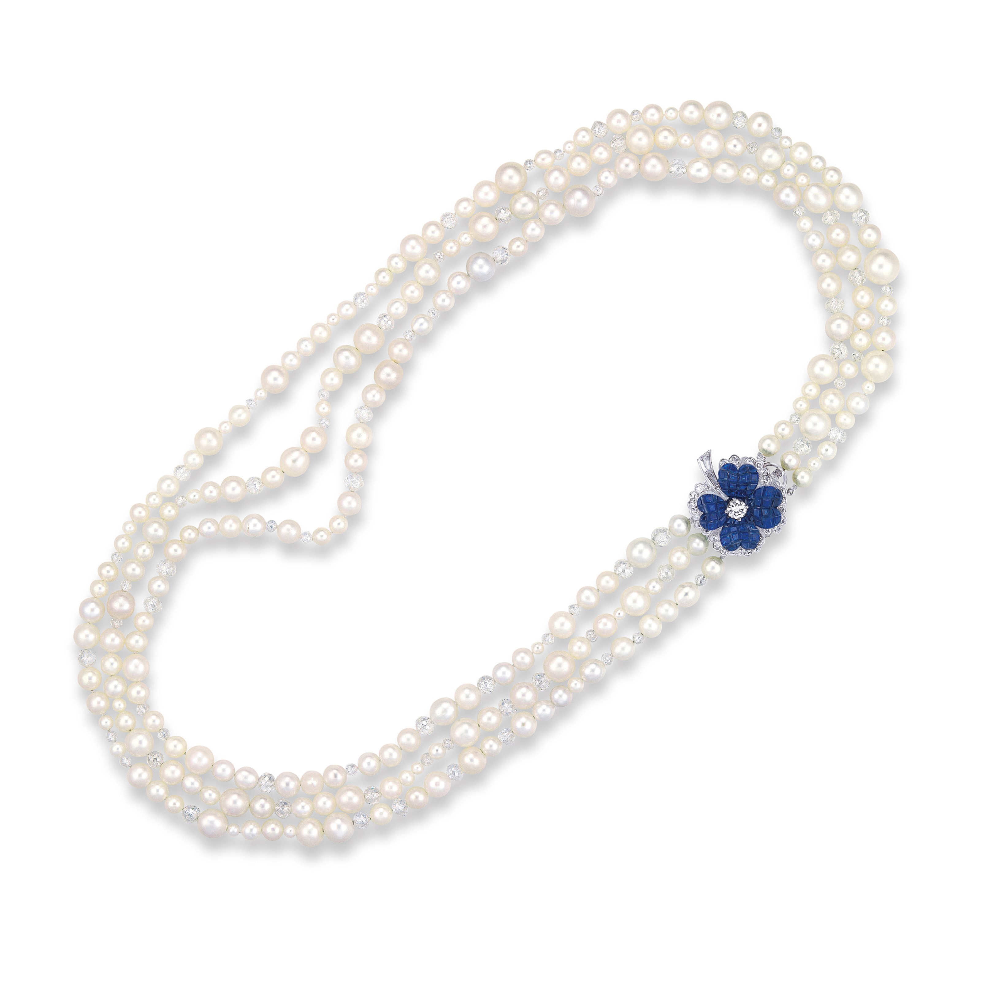 A MULTI-GEM NECKLACE