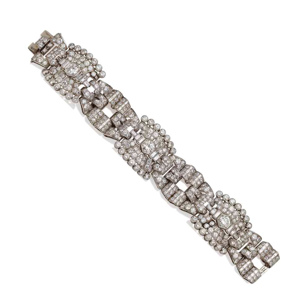 BRACELET ART DECO DIAMANTS