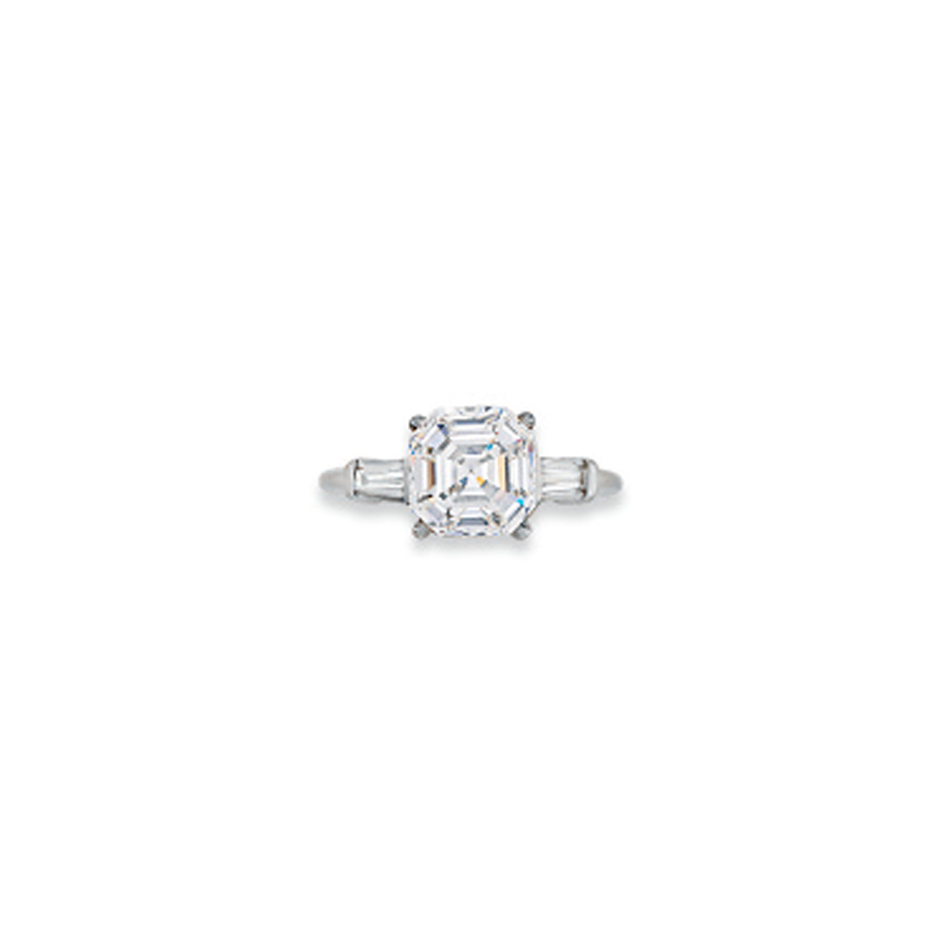 A DIAMOND SINGLE-STONE RING