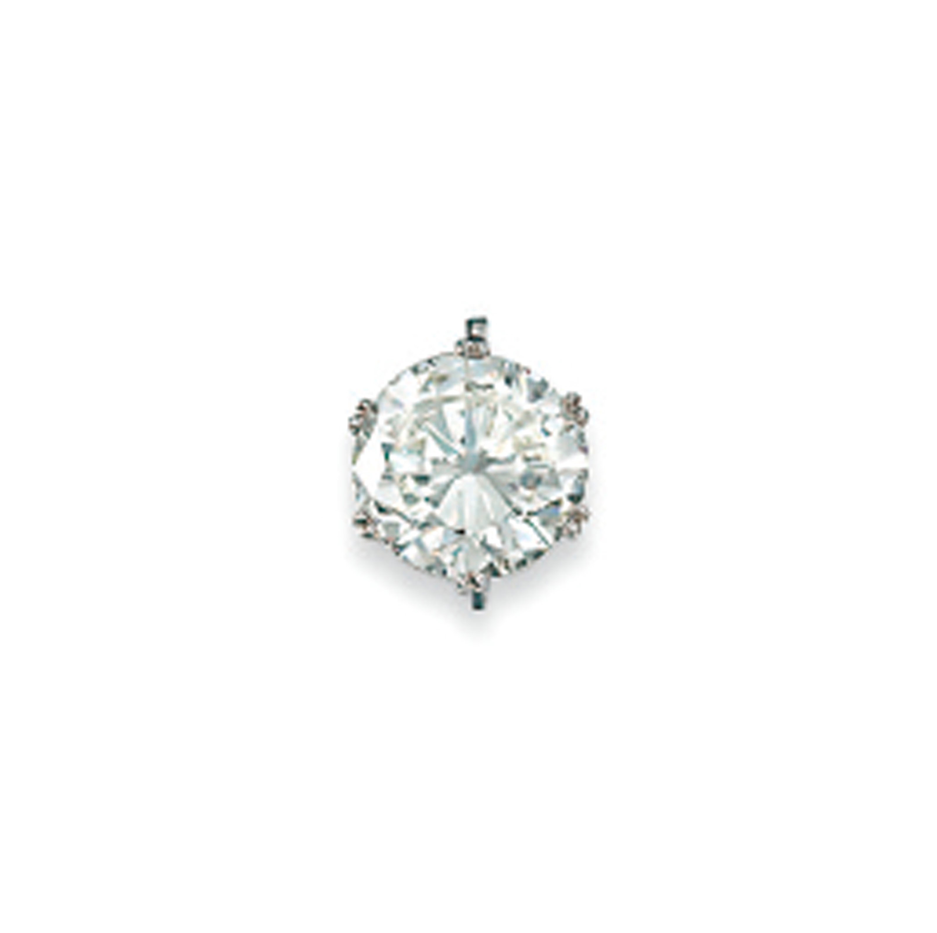 A DIAMOND SINGLE-STONE PENDANT