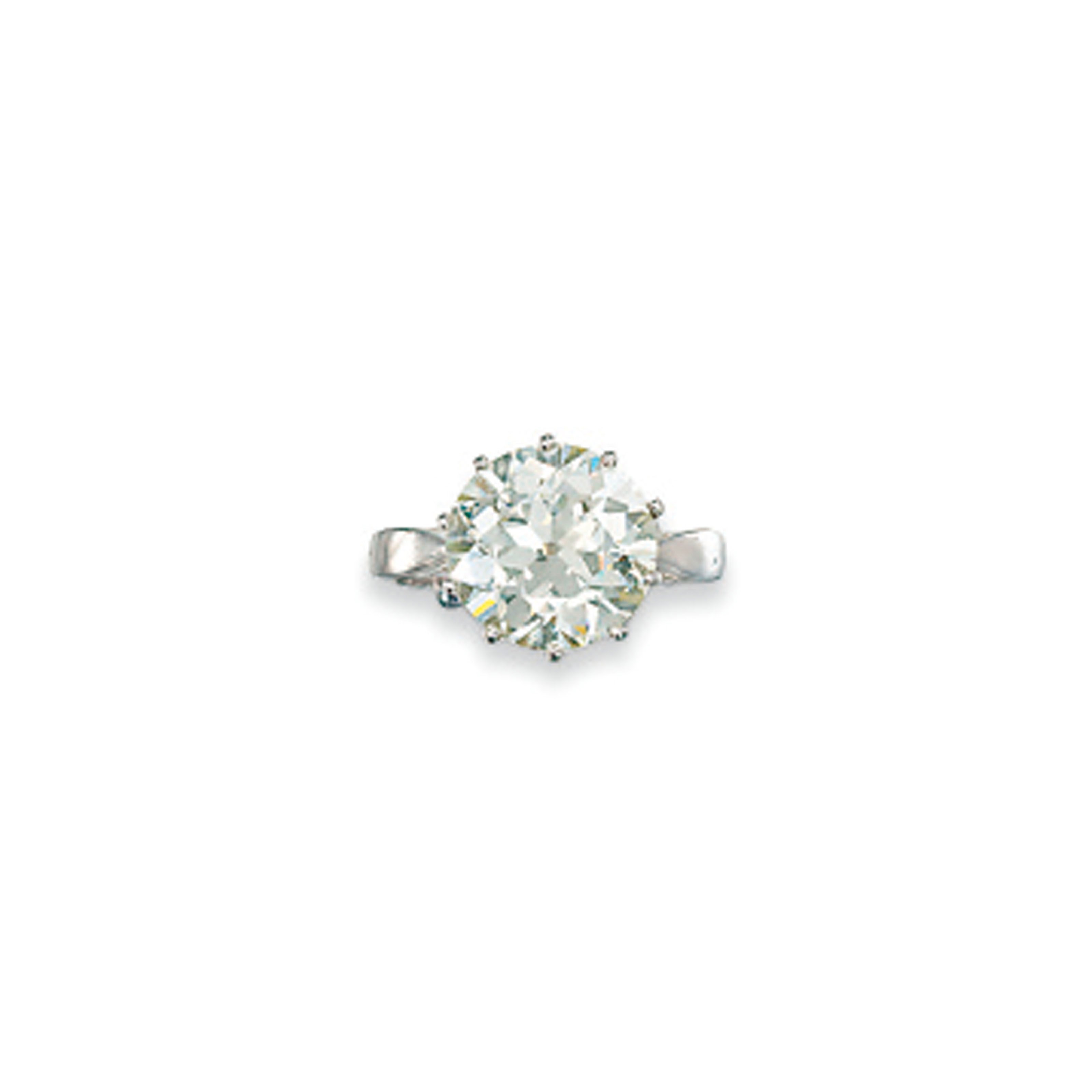 A DIAMOND SINGLE-STONE RING