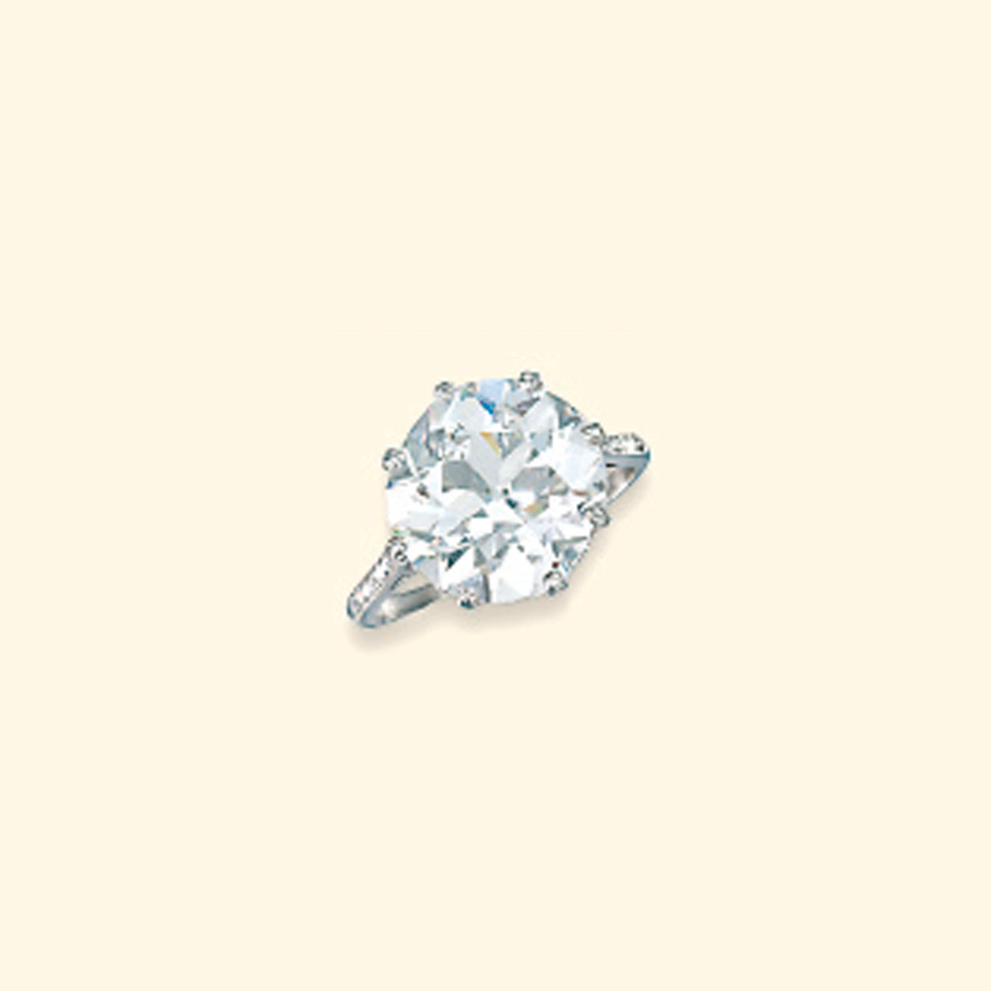 A DIAMOND SINGLE-STONE RING