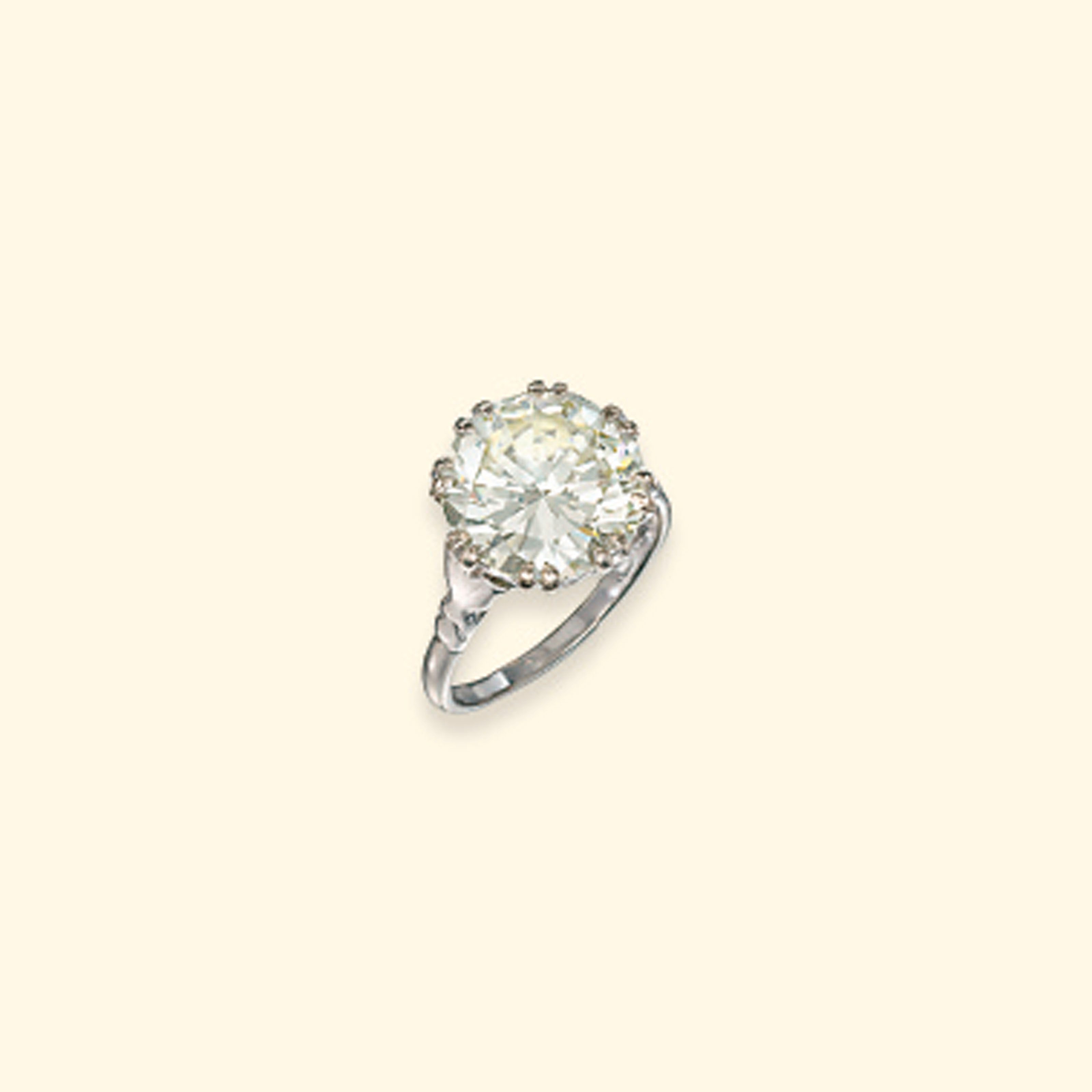 A DIAMOND SINGLE-STONE RING