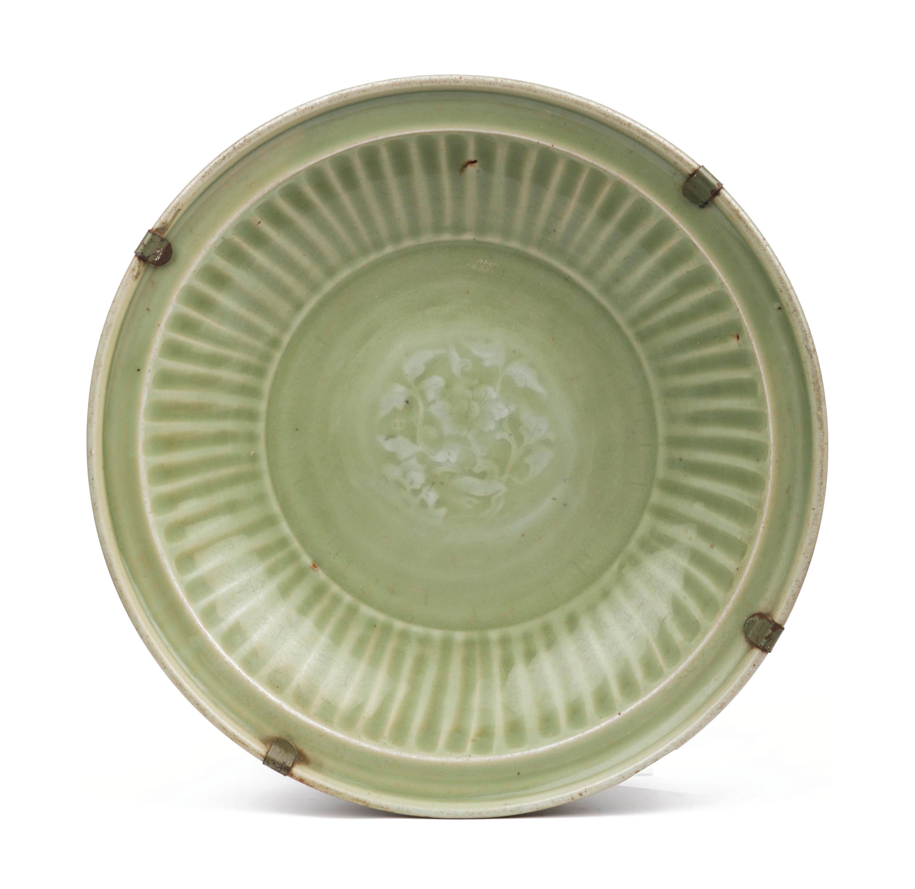 A Chinese celadon dish