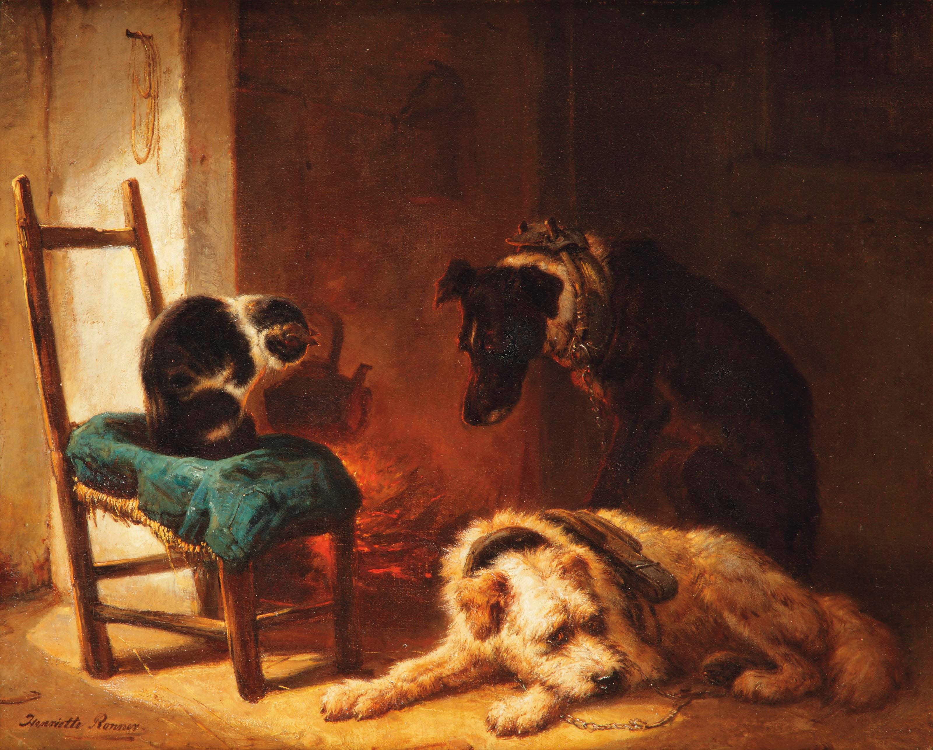 Henriette Ronner-Knip (Amsterdam 1821-1909 Elsene)