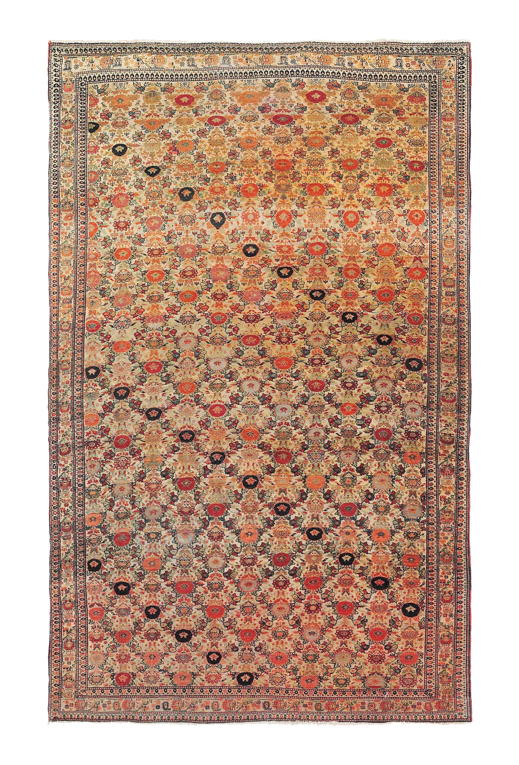 An antique Feraghan rug